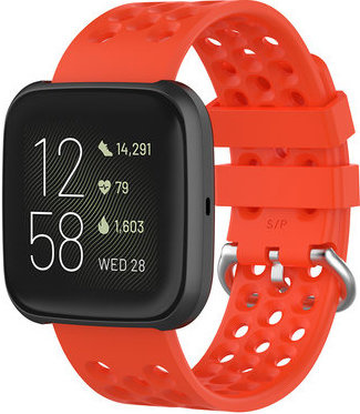 Cinturino sport point per Fitbit Versa - rosso