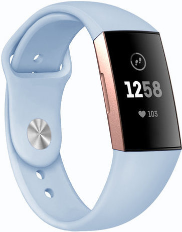 Cinturino sport per Fitbit Charge 3 & 4 - blu chiaro