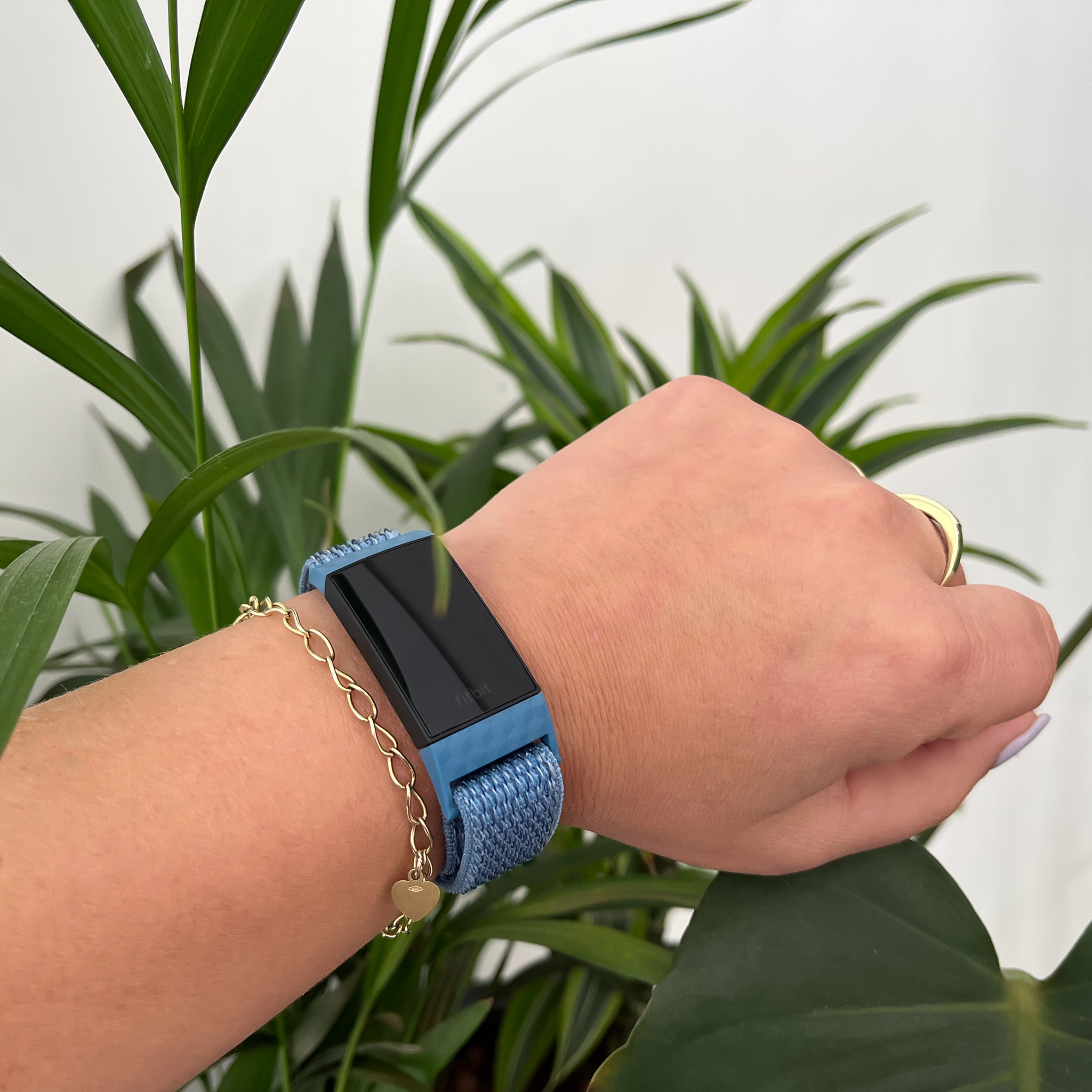 Cinturino in nylon per Fitbit Charge 3 & 4 - blu mantello