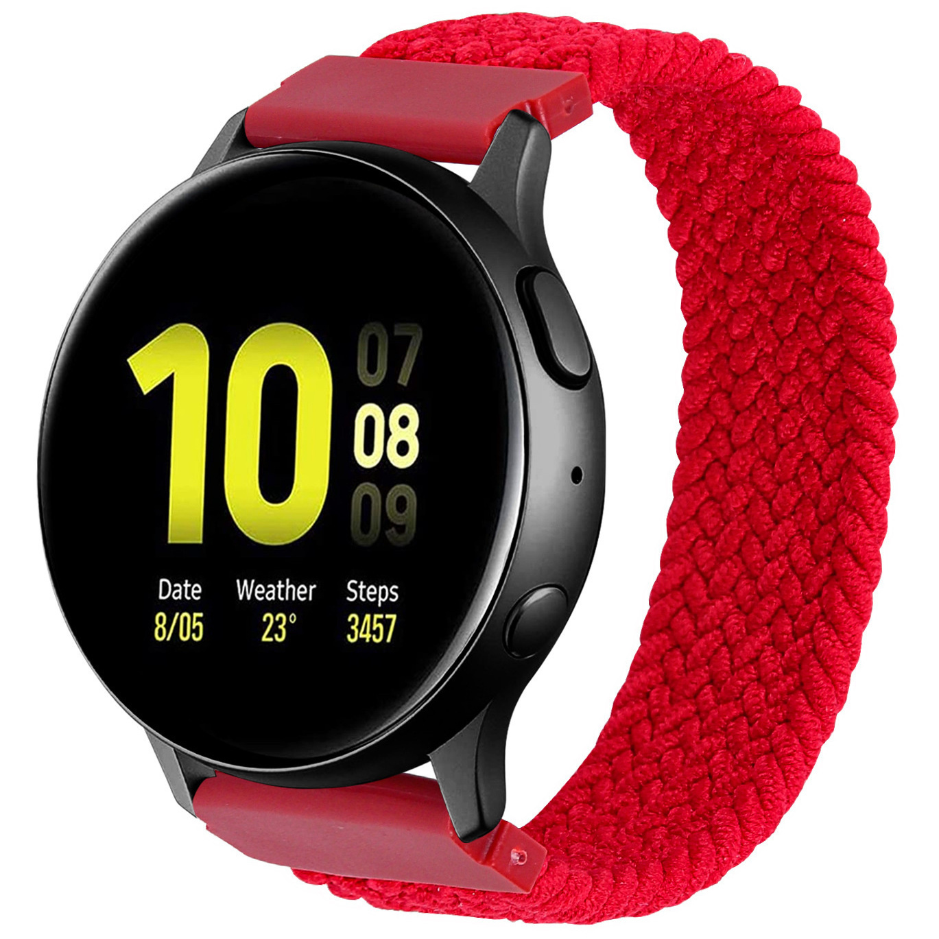Cinturino Solo intrecciato in nylon per Polar Ignite - rosso