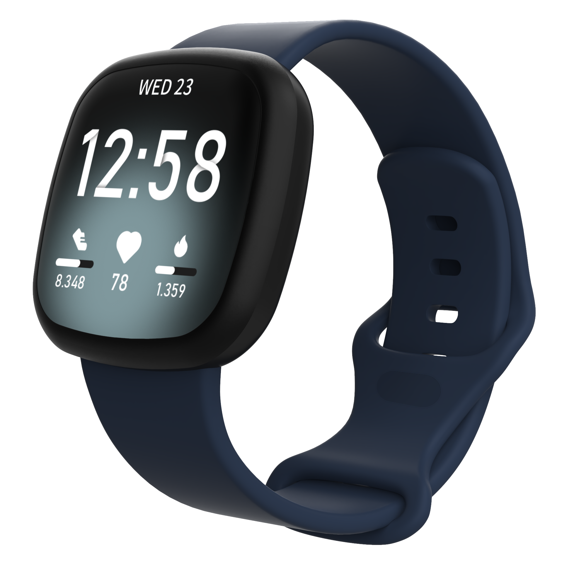 Cinturino sport per Fitbit Versa 3 / Sense - blu navy