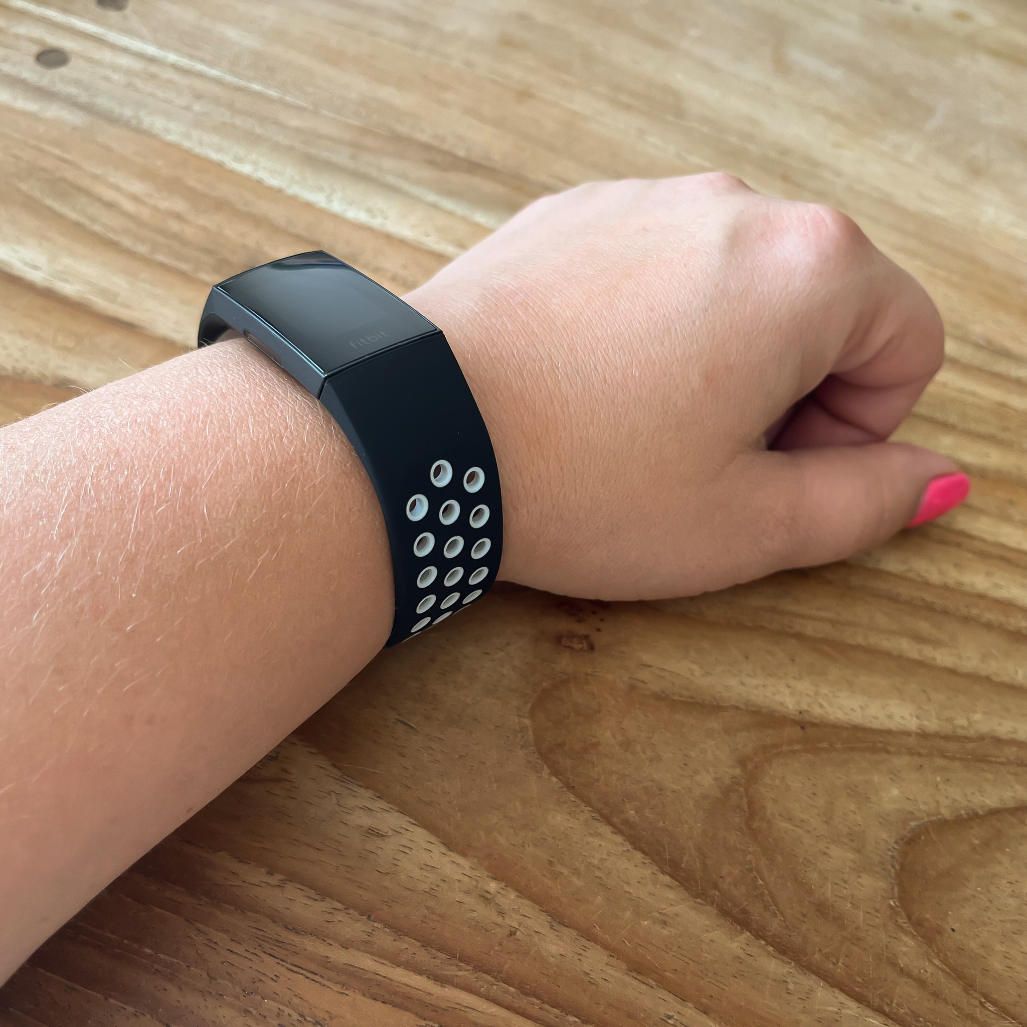 Cinturino doppio sport per Fitbit Charge 3 & 4 - nero bianco