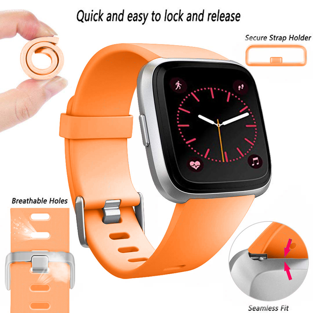 Cinturino sport per Fitbit Versa - arancione