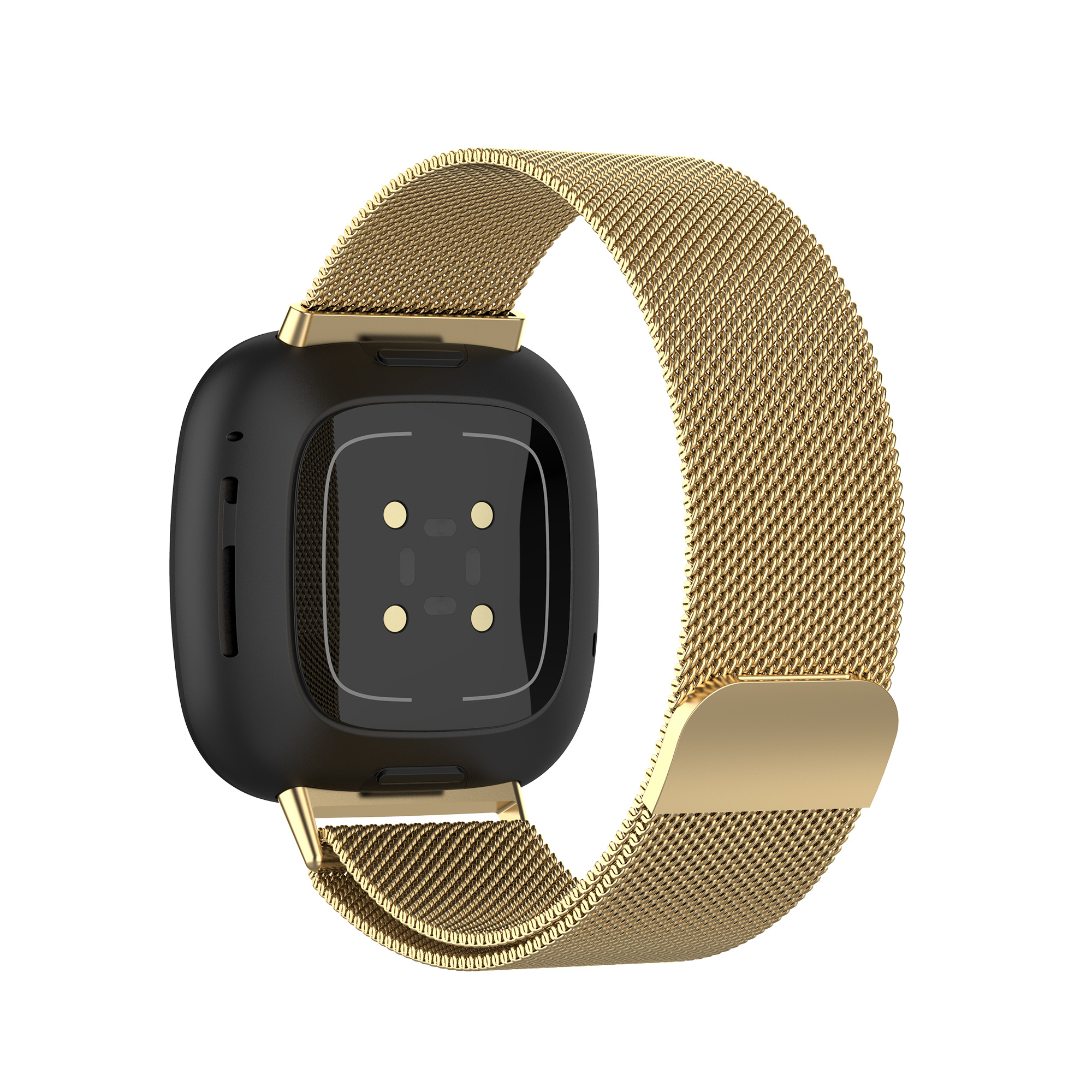 Cinturino loop in maglia milanese per Fitbit Versa 3 / Sense - oro