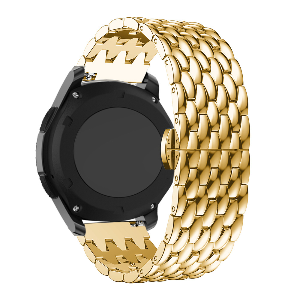 Cinturino a maglie in acciaio con drago per Polar Vantage M / Grit X - oro