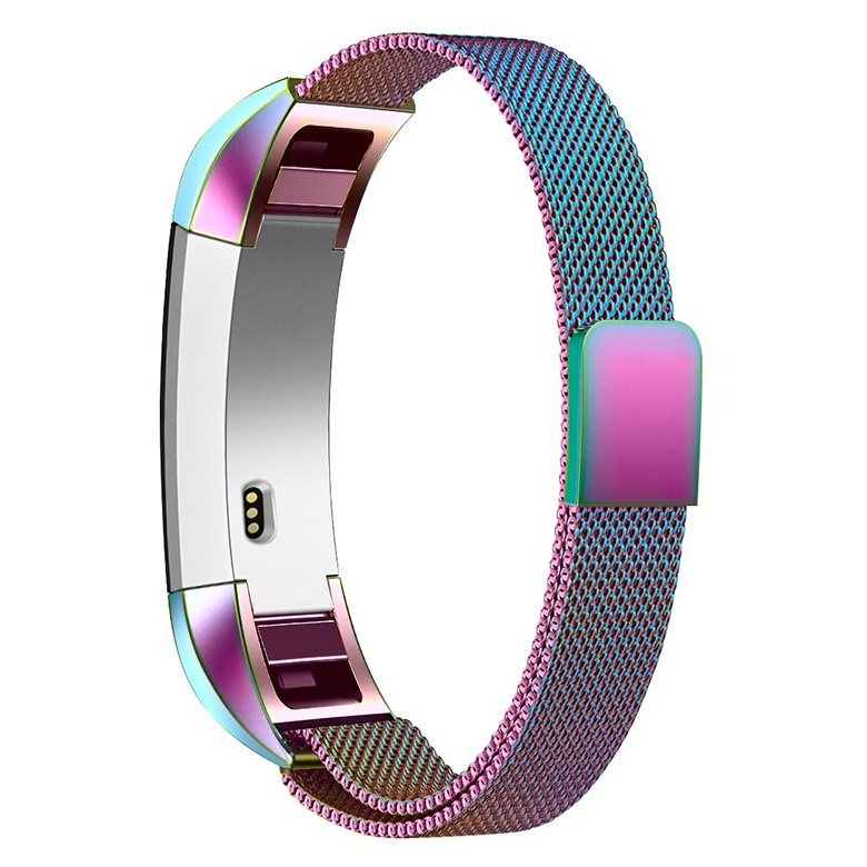 Cinturino loop in maglia milanese per Fitbit Alta - colorata