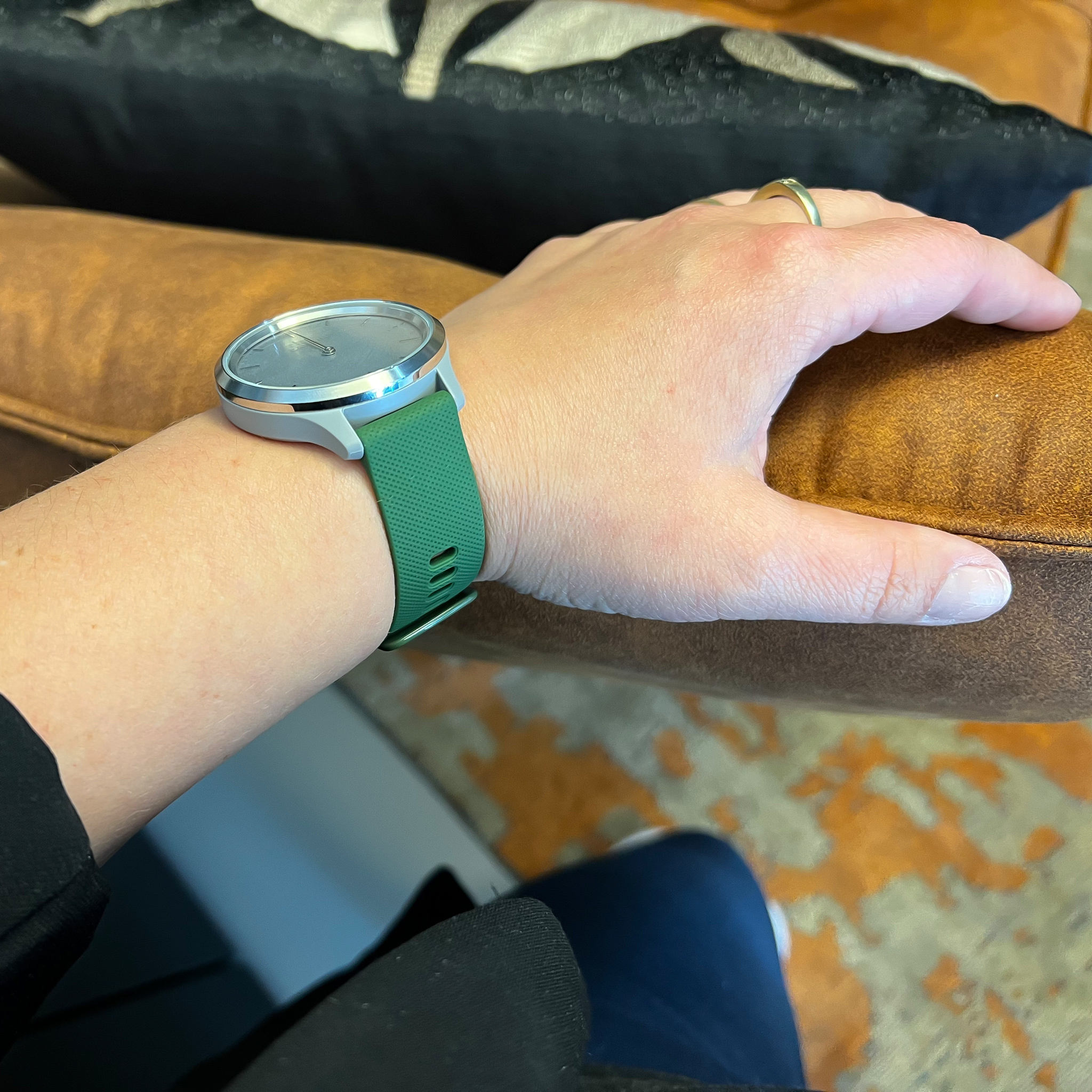 Cinturino sport con fibbia per Garmin Vivoactive / Vivomove - verde