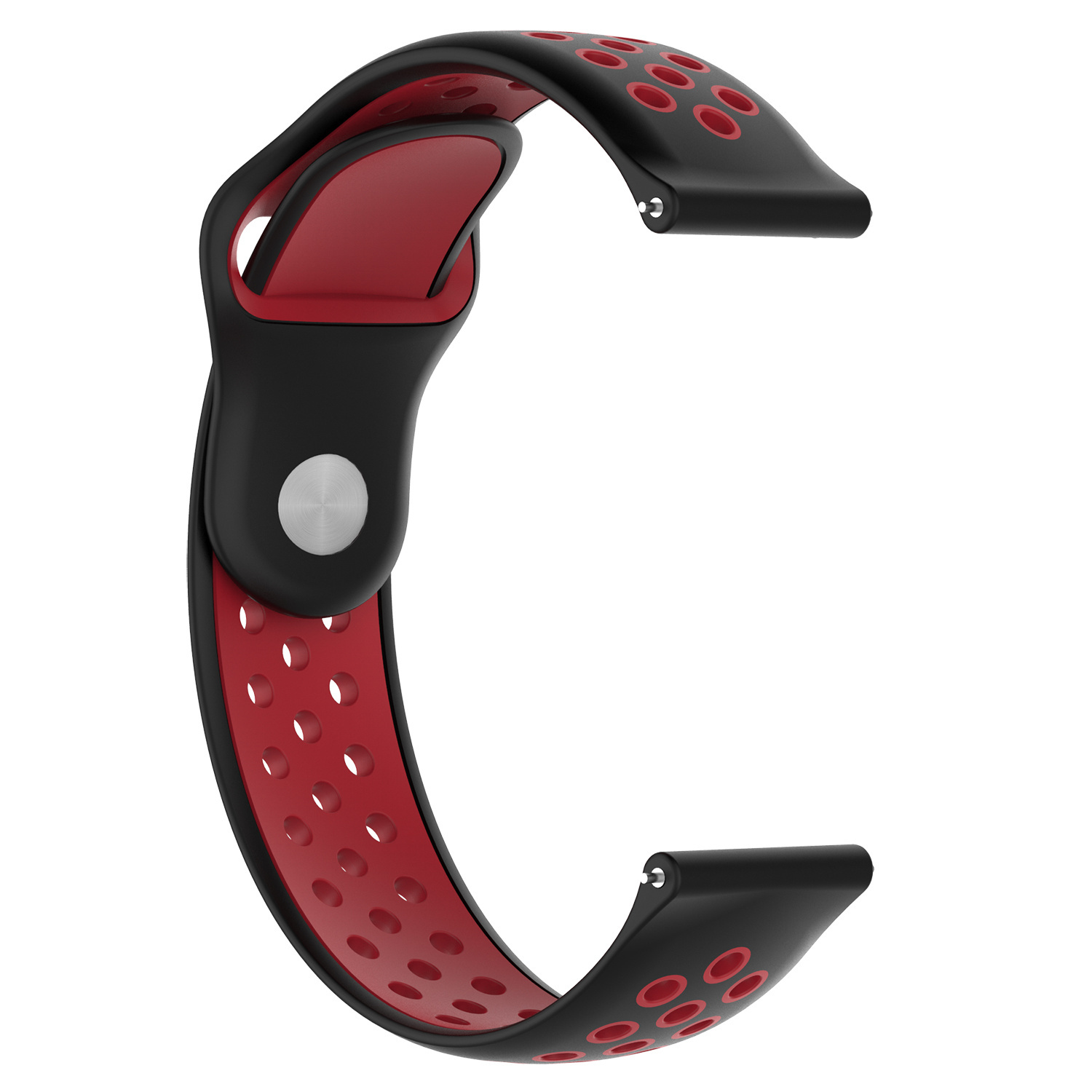 Cinturino doppio sport per Samsung Galaxy Watch - nero rosso