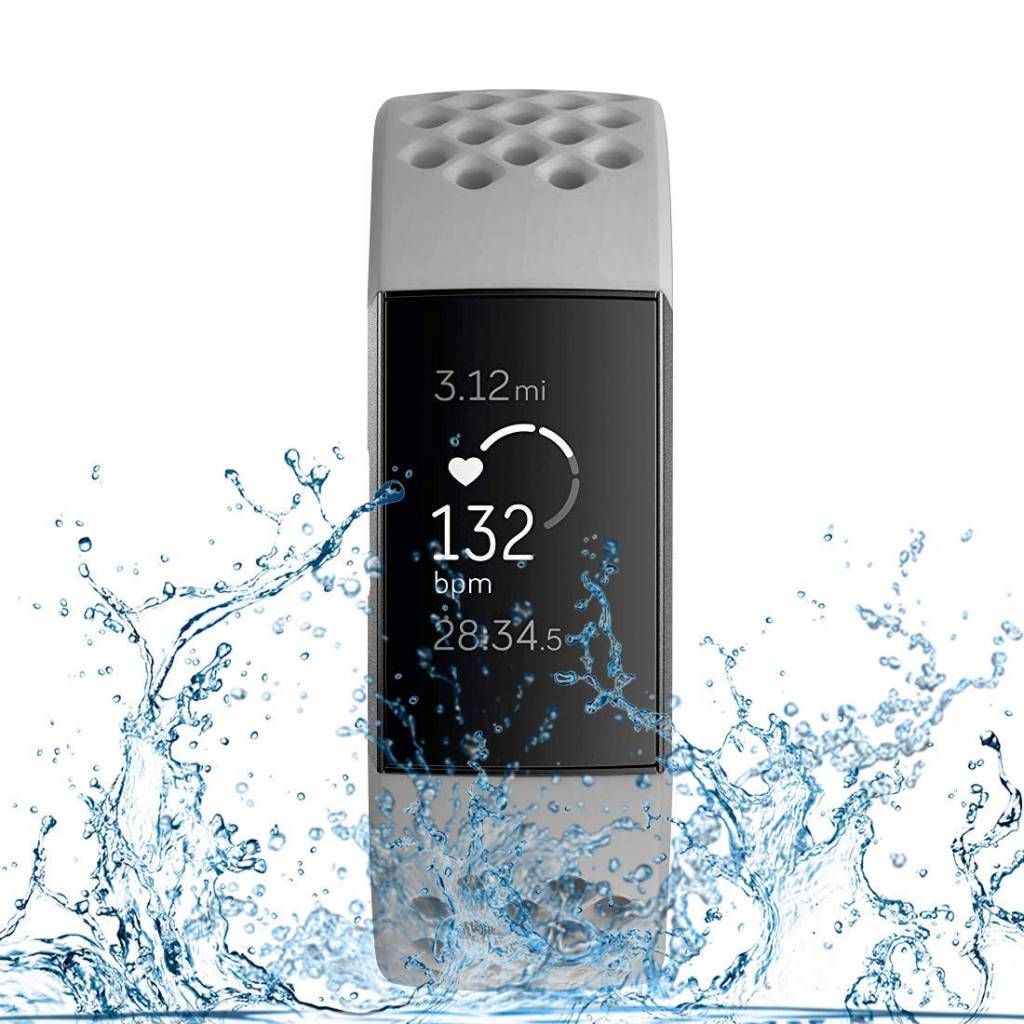 Cinturino sport point per Fitbit Charge 3 & 4 - grigio