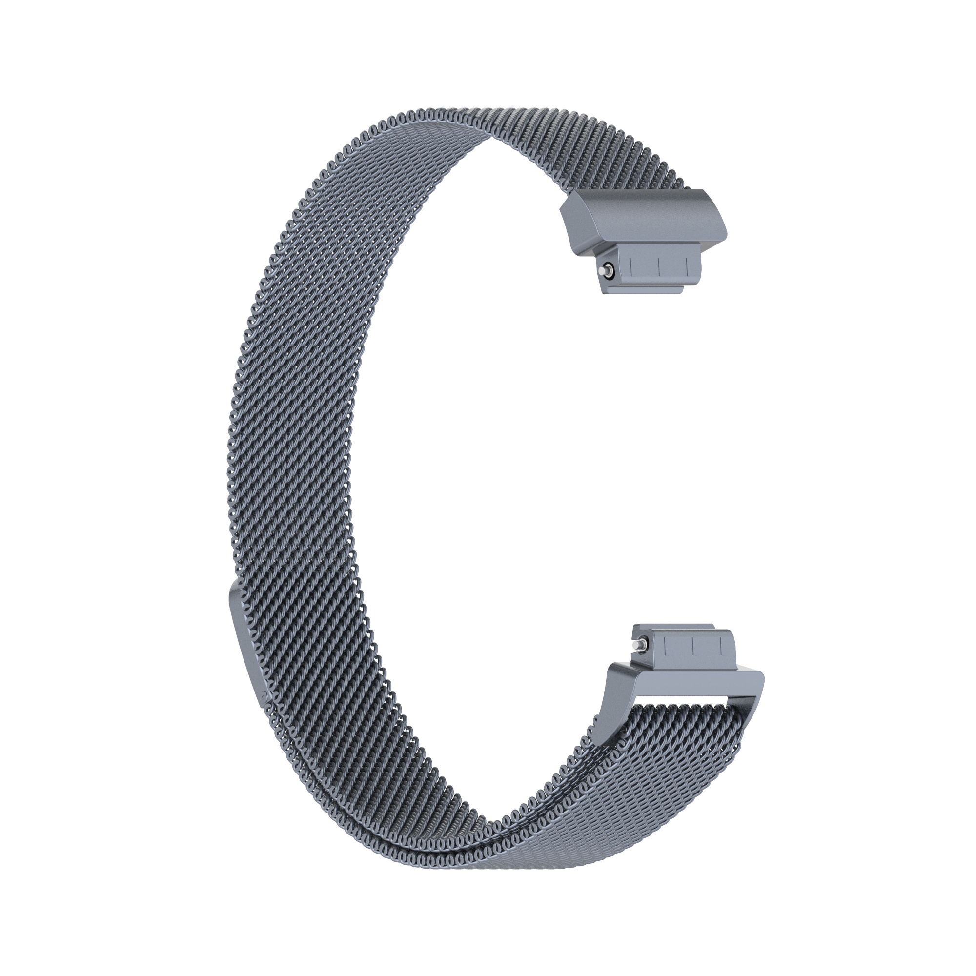 Cinturino loop in maglia milanese per Fitbit Inspire 2 - grigio spazio