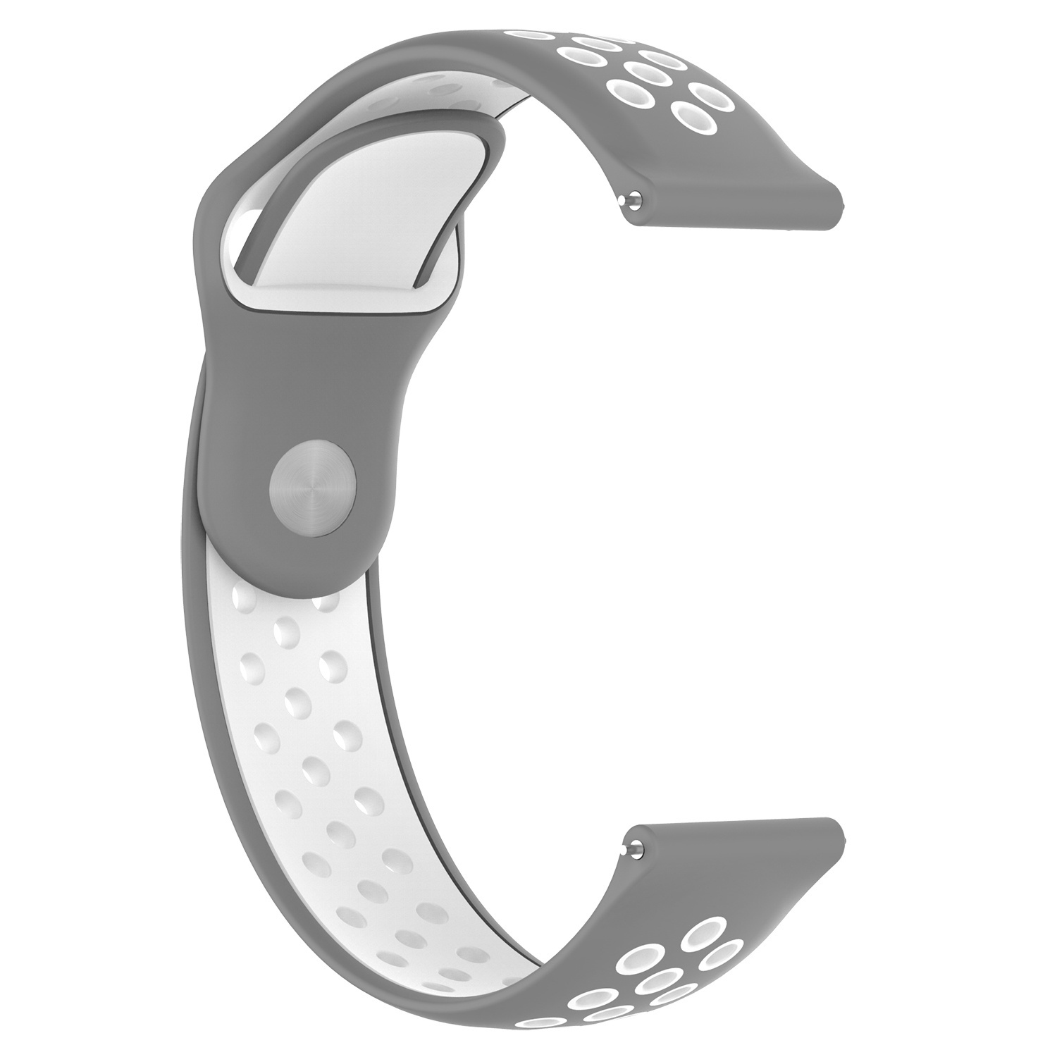Cinturino doppio sport per Huawei Watch GT - grigio bianco
