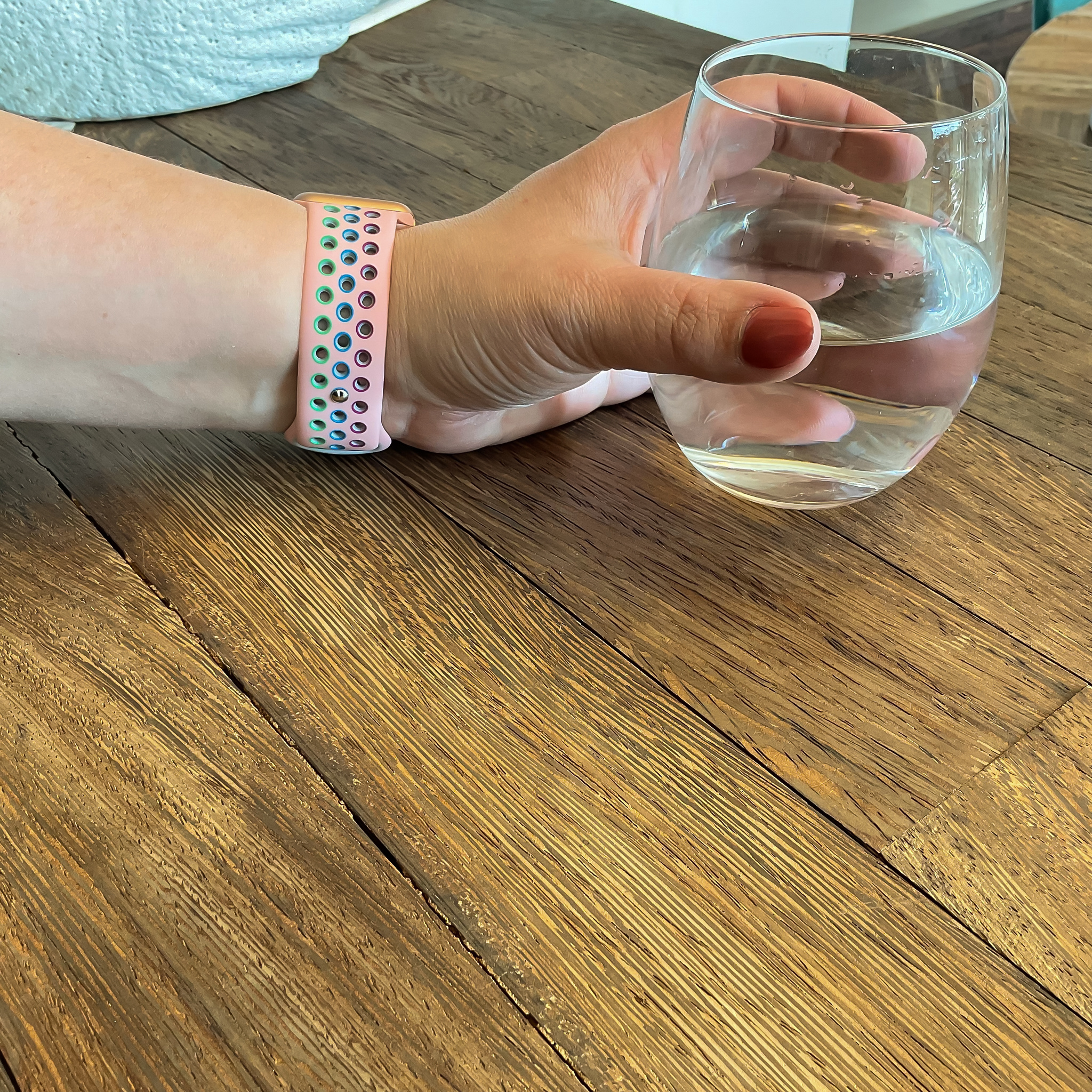 Cinturino doppio sport per Apple Watch - rosa colorata