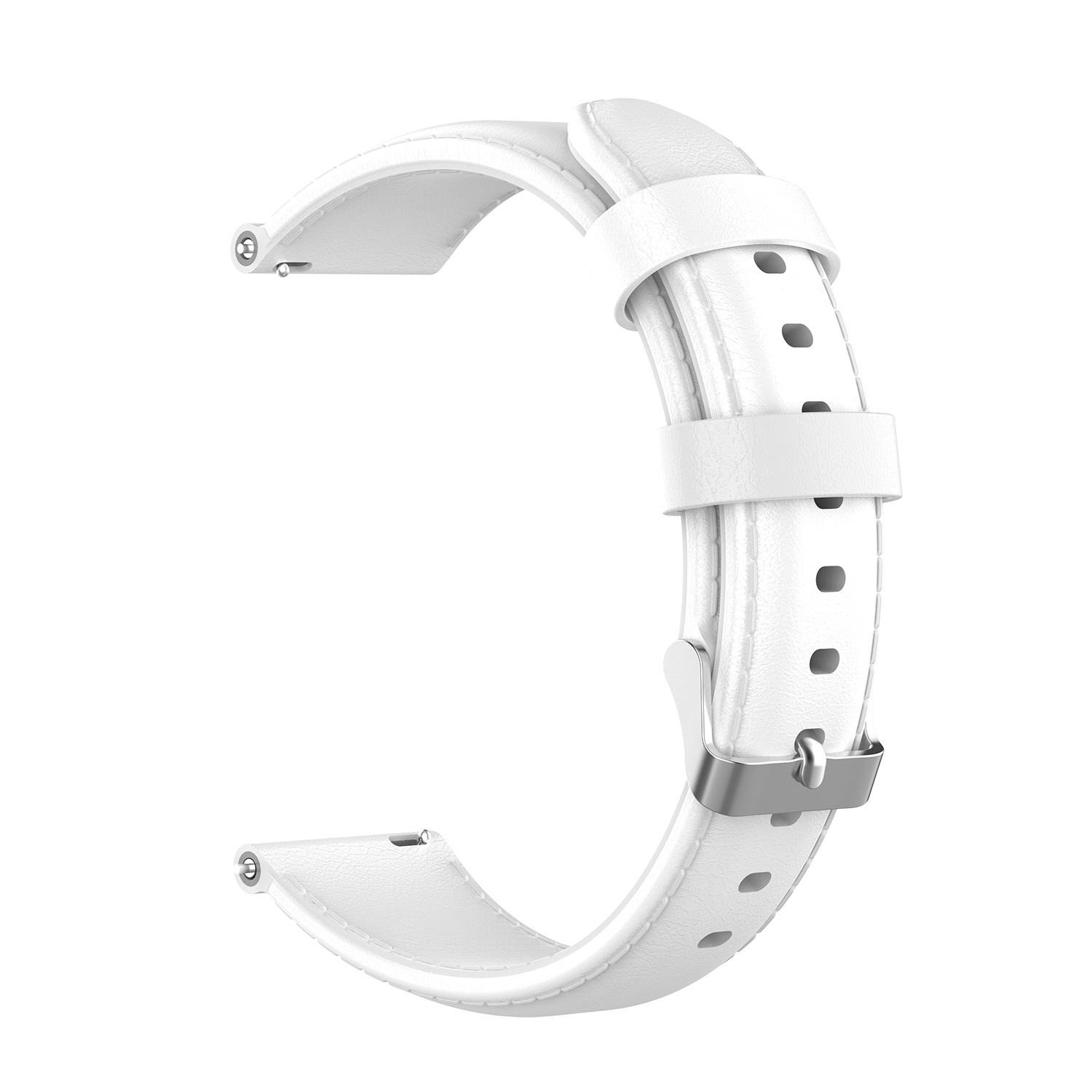 Cinturino in pelle per Garmin Vivoactive / Vivomove - bianco