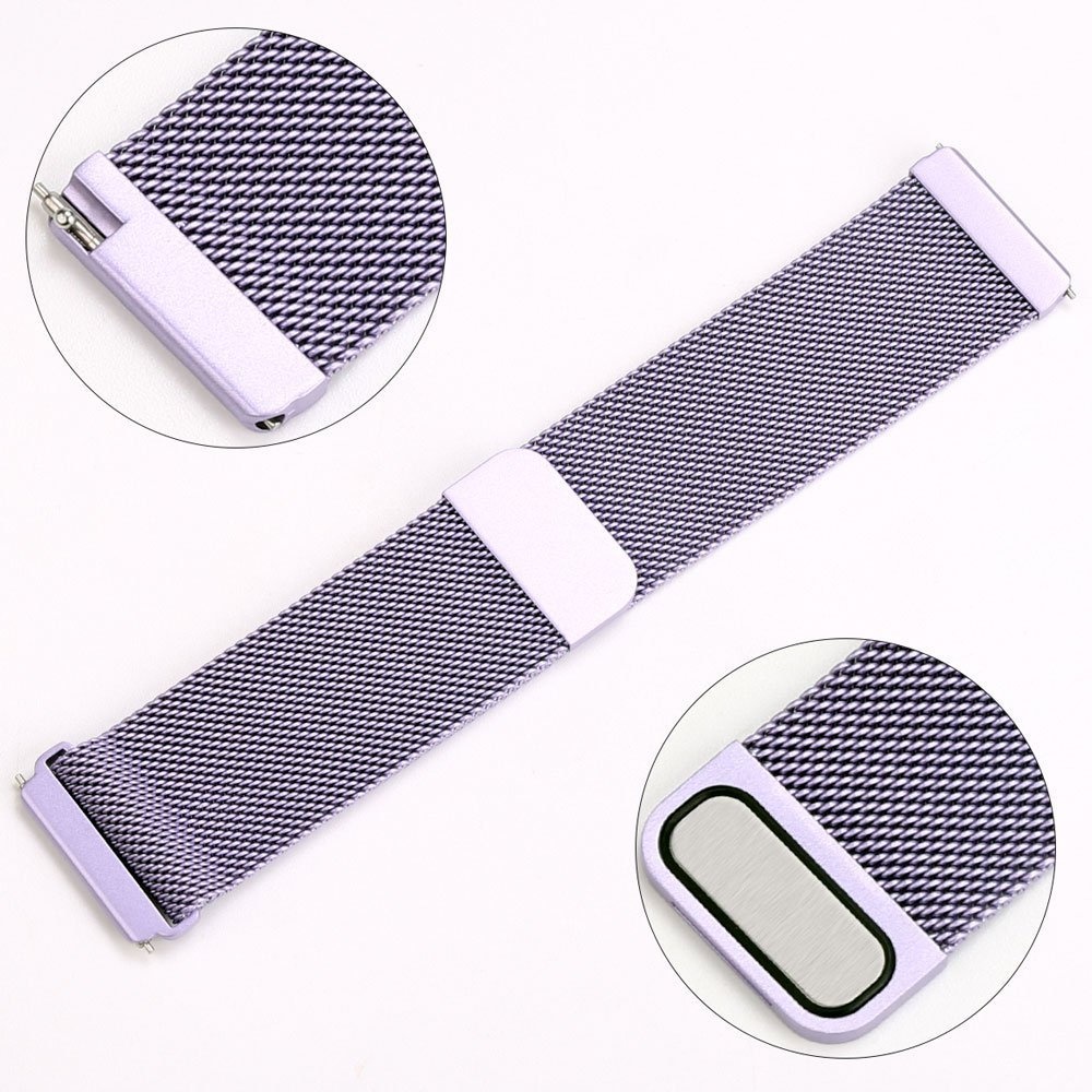 Cinturino loop in maglia milanese per Fitbit Versa - lavanda