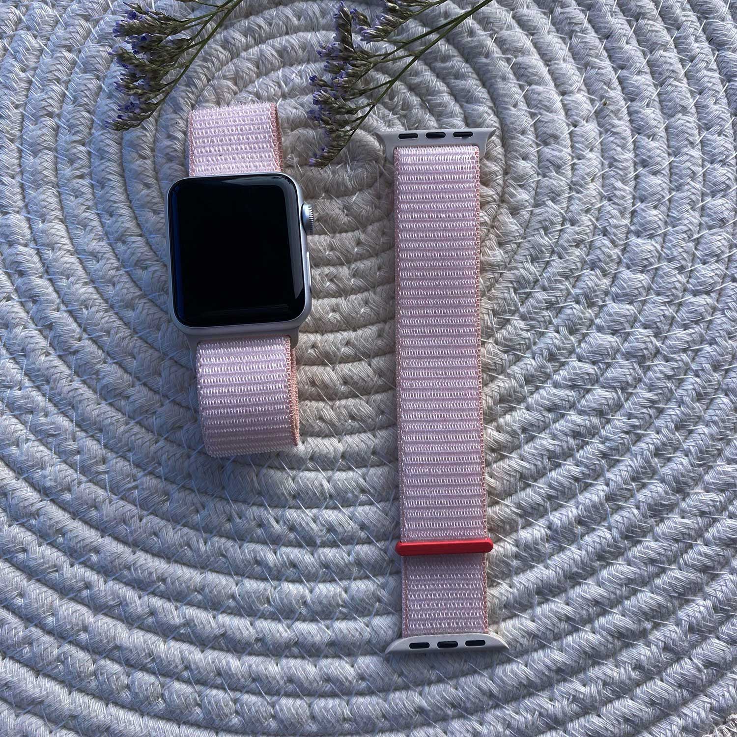 Cinturino nylon sport loop per Apple Watch - confetto 