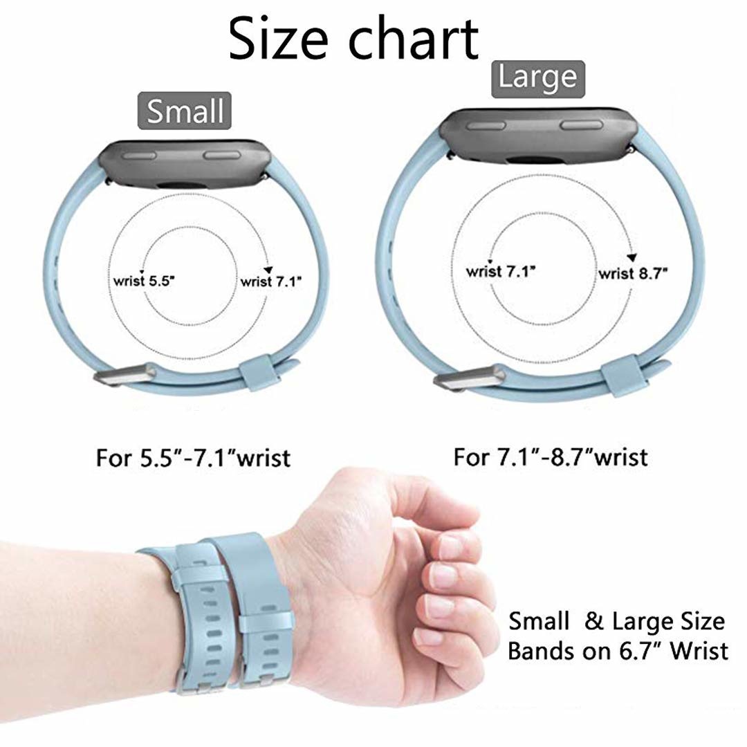 Cinturino sport per Fitbit Versa - azzurro