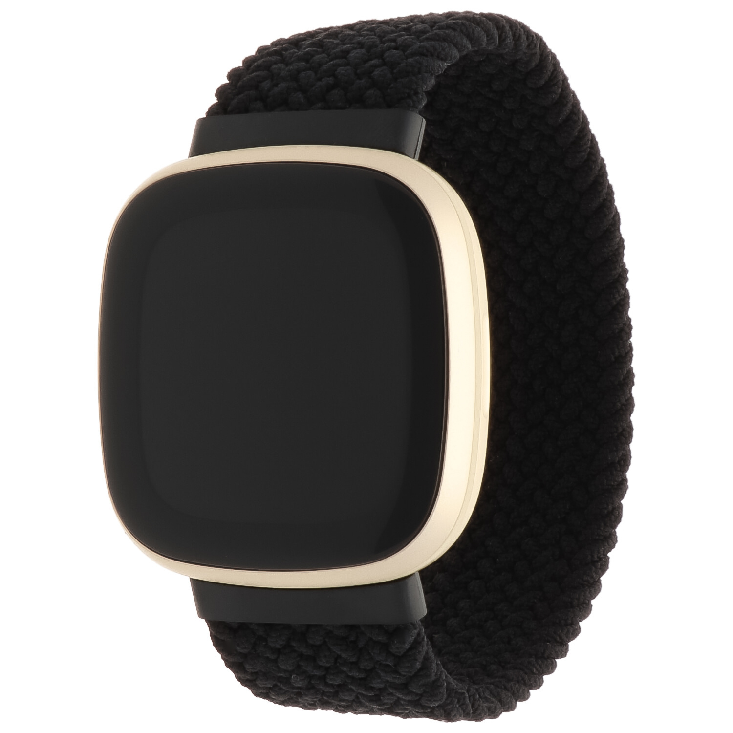 Cinturino Solo intrecciato in nylon per Fitbit Versa 3 / Sense - nero