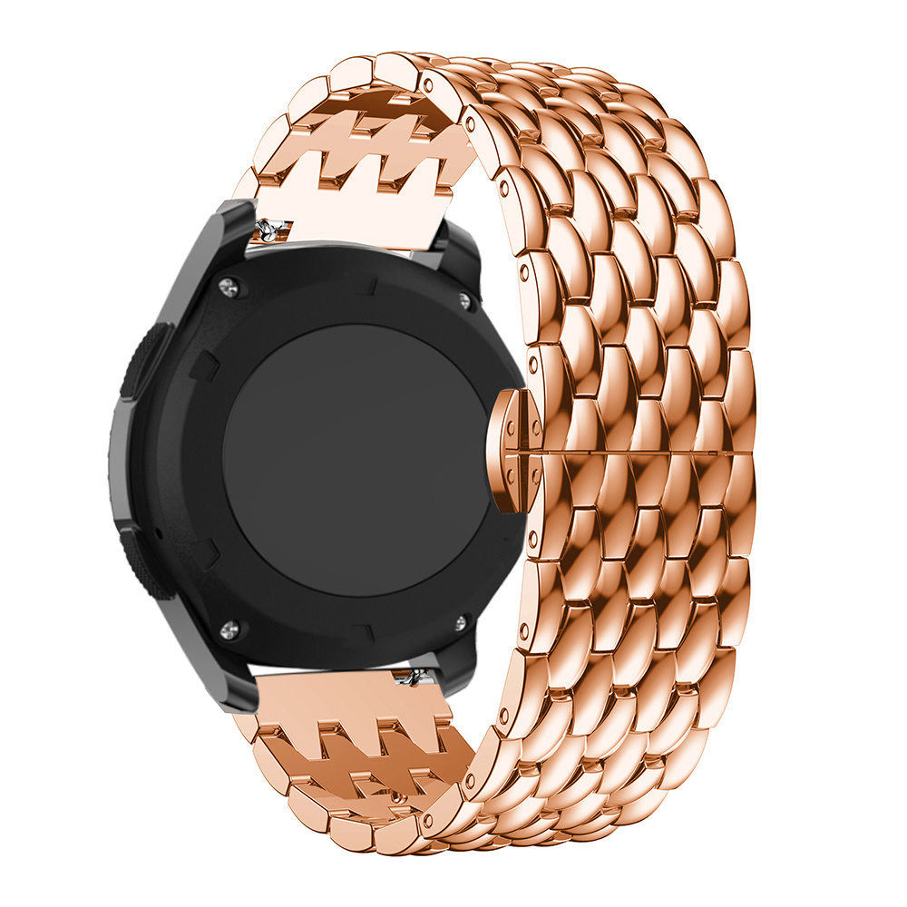 Cinturino a maglie in acciaio con drago per Polar Vantage M / Grit X - oro rosa
