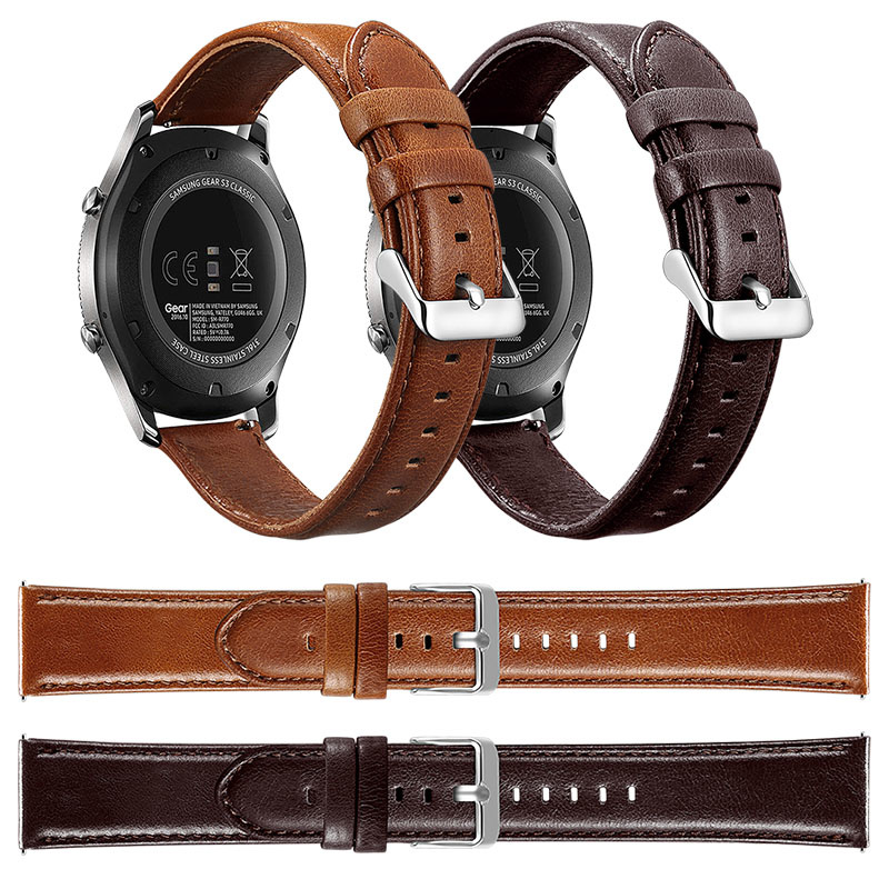Cinturino in vera pelle per Huawei Watch GT - marrone scuro