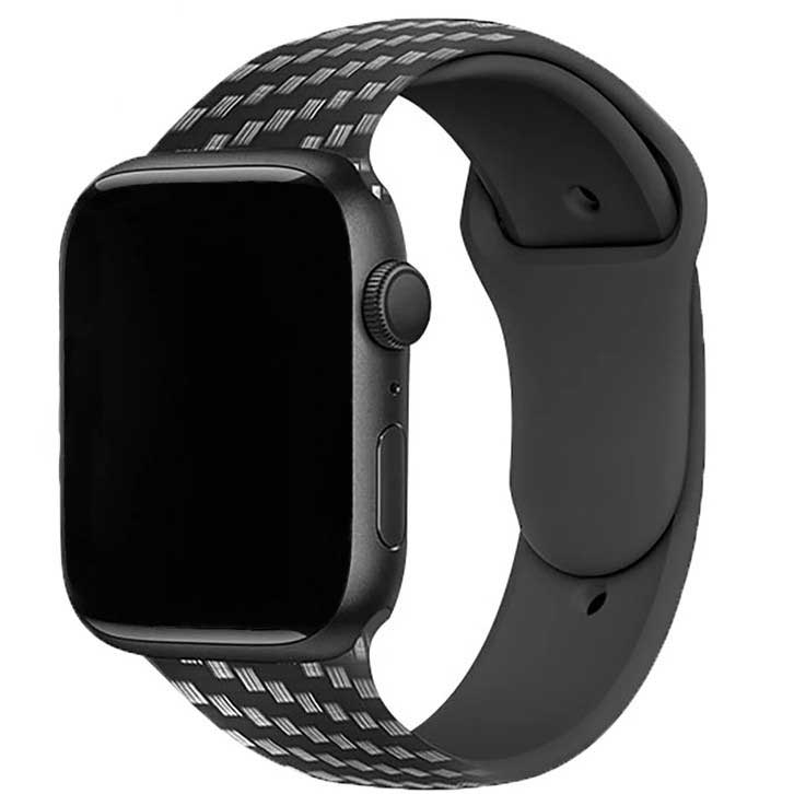 Cinturino sport con stampa per Apple Watch - fibra di carbonio