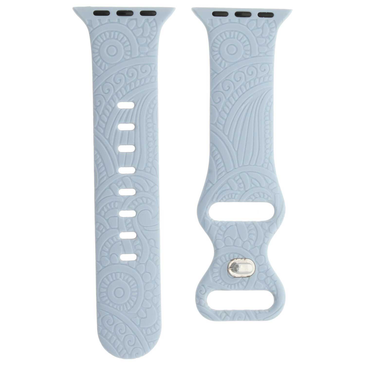 Cinturino sport con stampa per Apple Watch - Ibiza blu