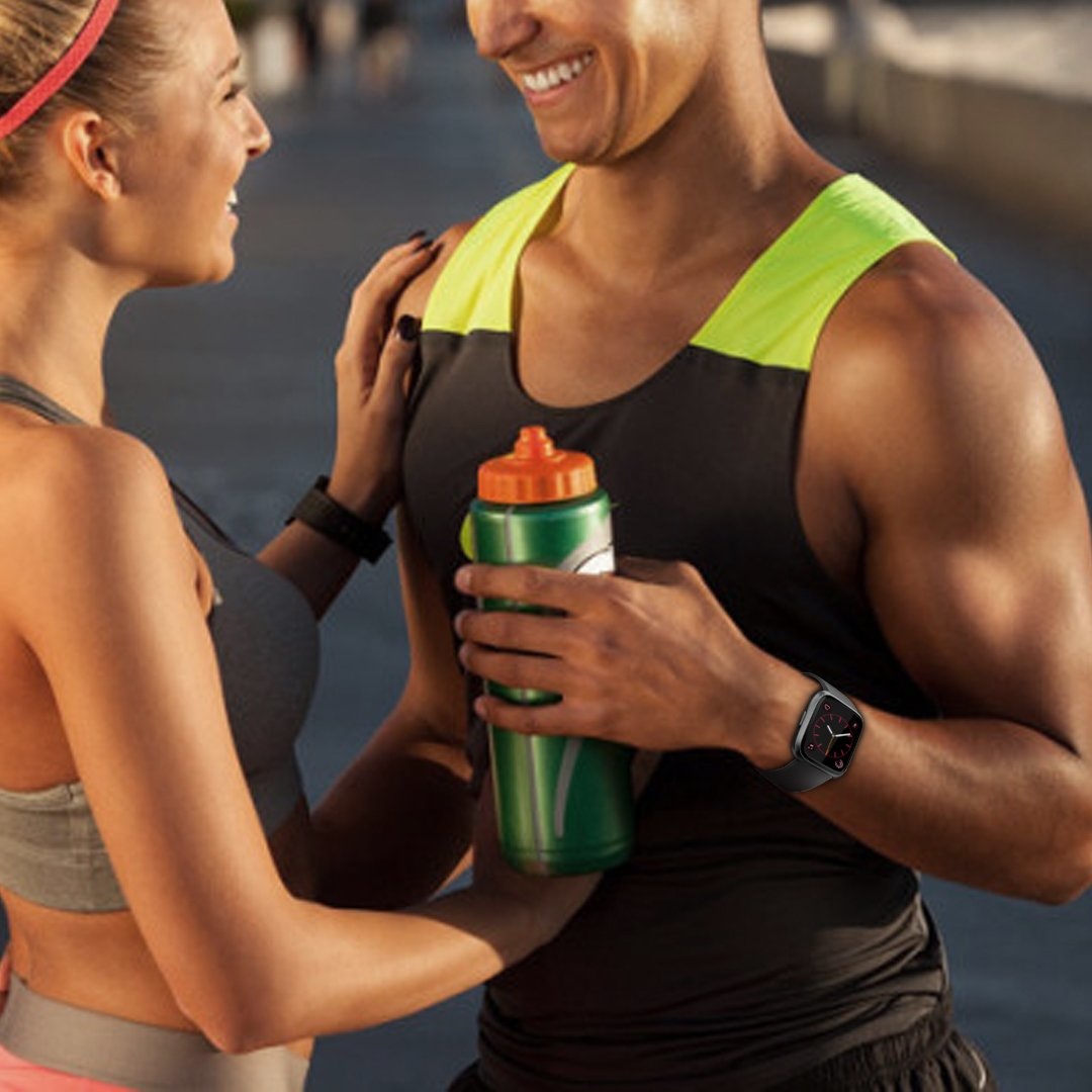 Cinturino sport per Fitbit Versa - nero
