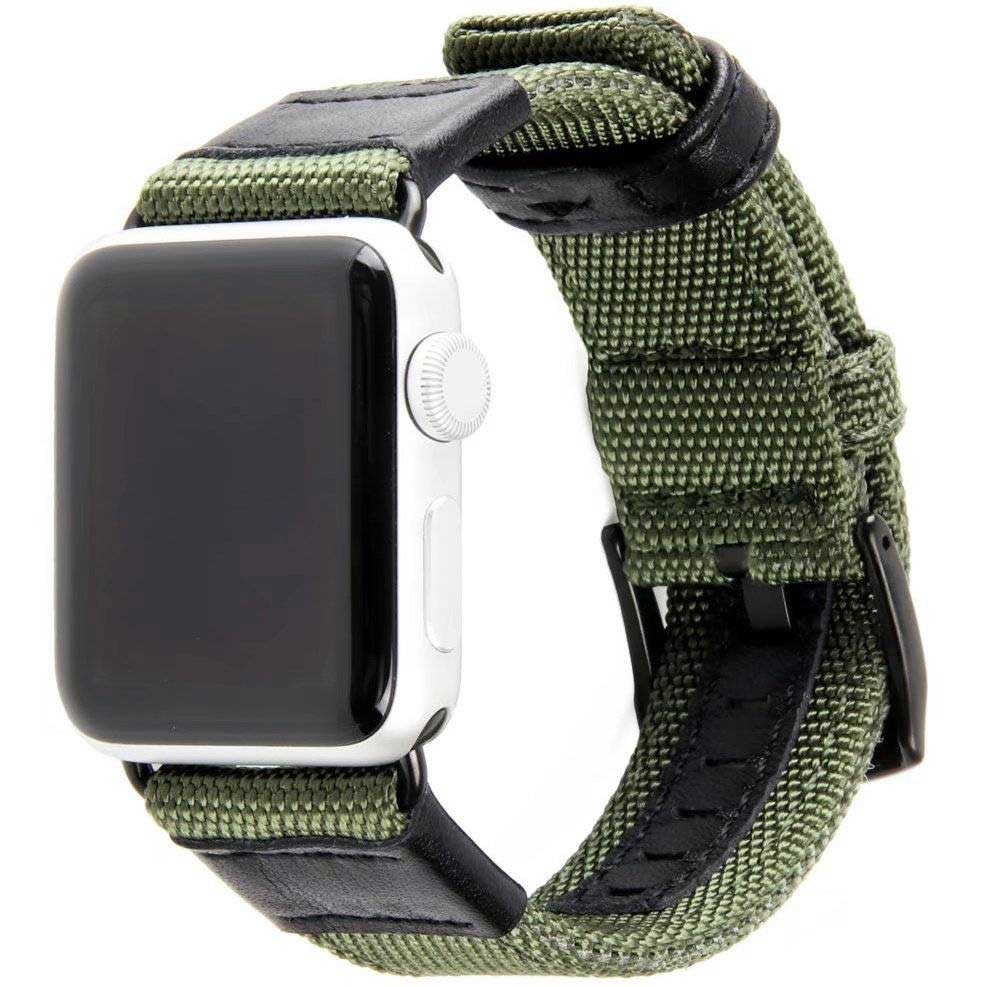 Cinturino militare in nylon per Apple Watch - verde