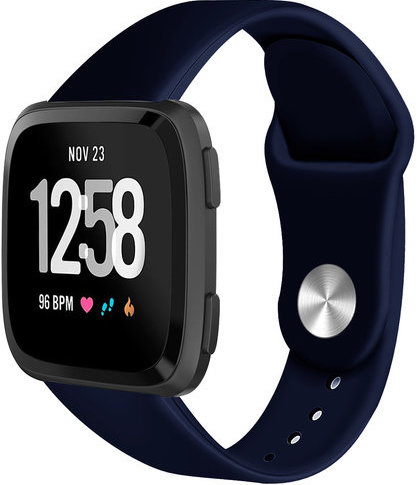 Cinturino sport in silicone per Fitbit Versa - blu navy