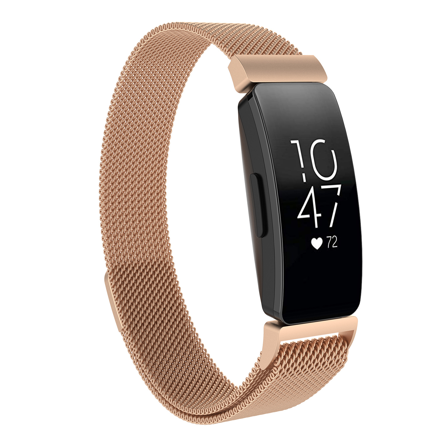 Cinturino loop in maglia milanese per Fitbit Inspire - oro rosa