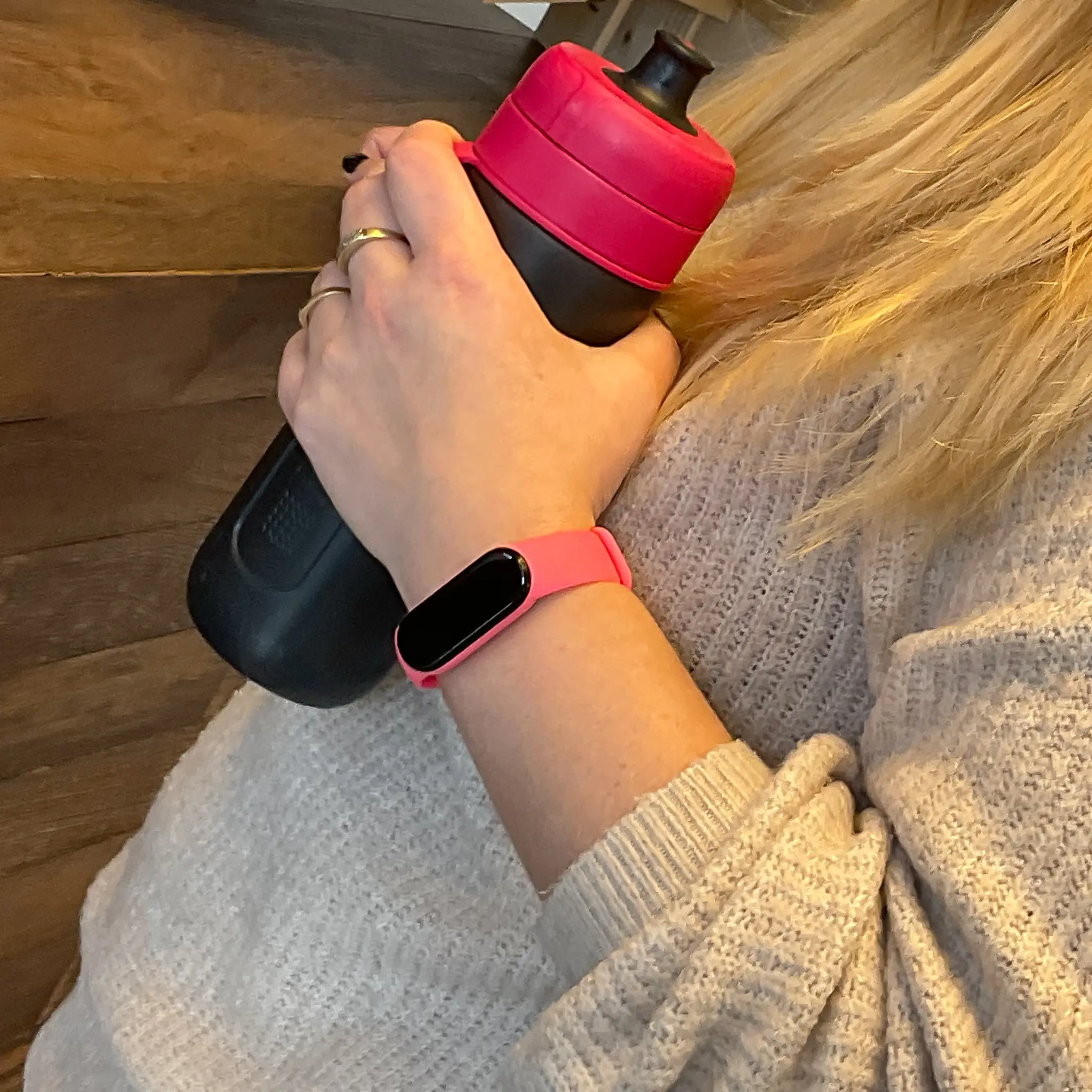 Cinturino sport per Xiaomi Mi 3 4 rosa acceso