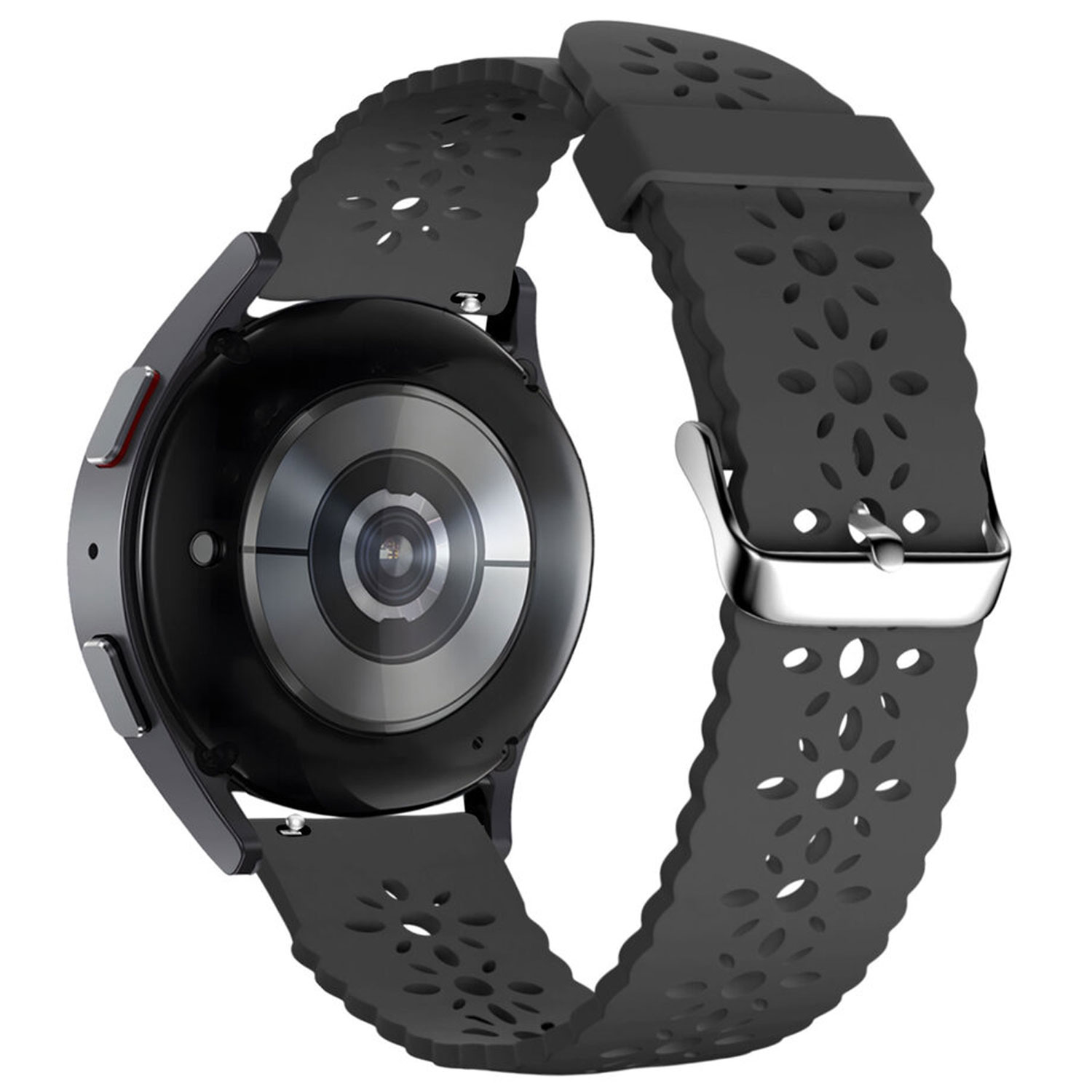 Cinturino in silicone brillante per Samsung Galaxy Watch Ultra - nero