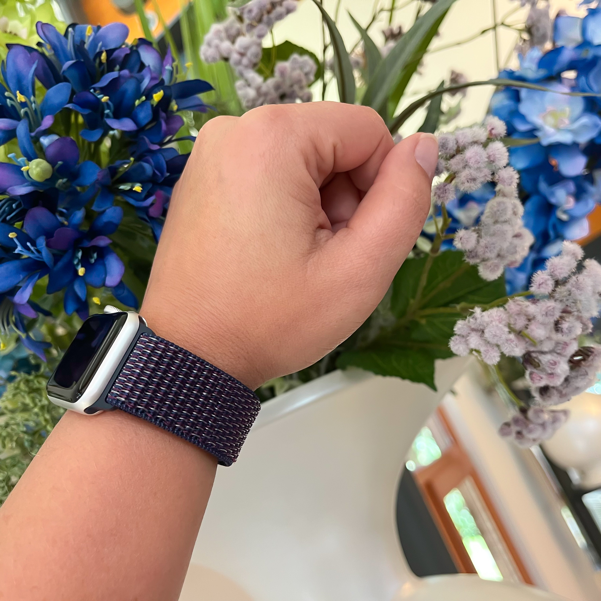 Cinturino nylon sport loop per Apple Watch - indaco