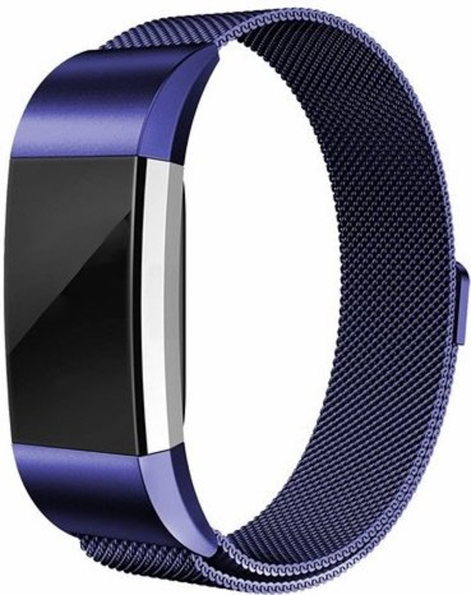 Cinturino loop in maglia milanese per Fitbit Charge 2 - blu