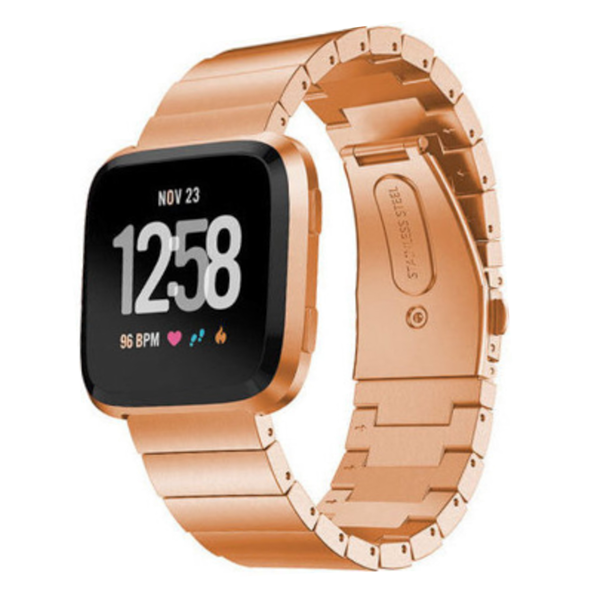Cinturino a maglie per Fitbit Versa - oro rosa