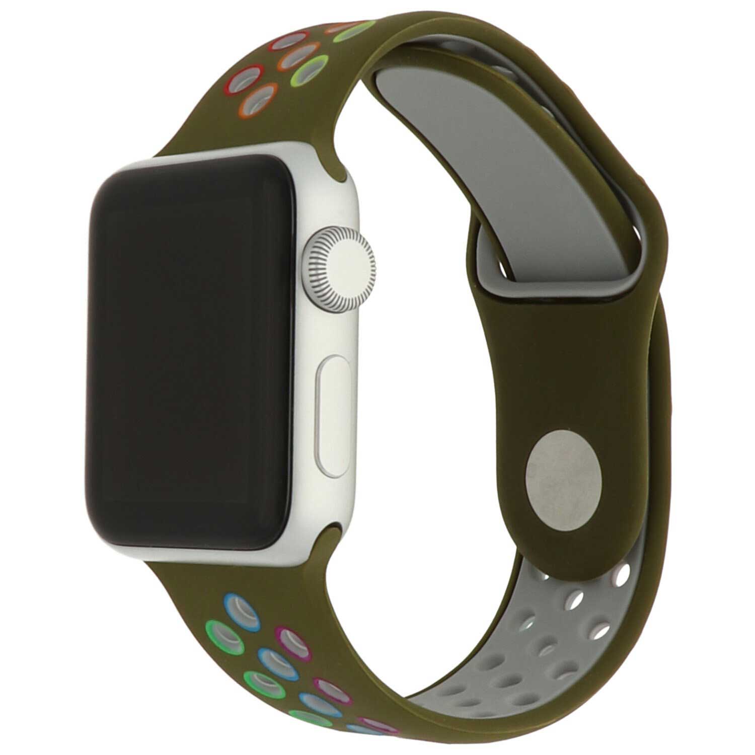 Cinturino doppio sport per Apple Watch - verde colorato