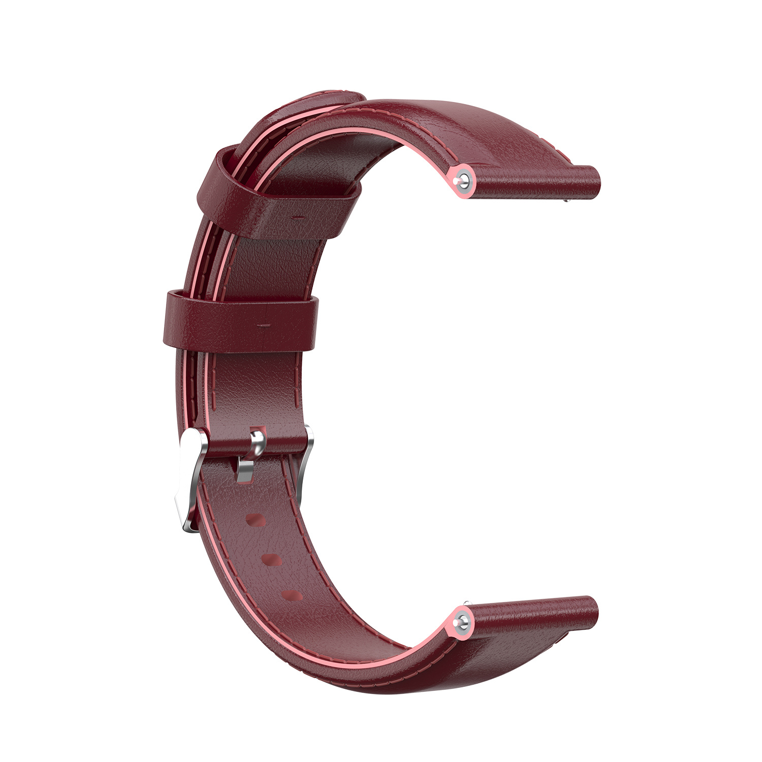 Cinturino in pelle per Garmin Vivoactive / Vivomove - rosso vino
