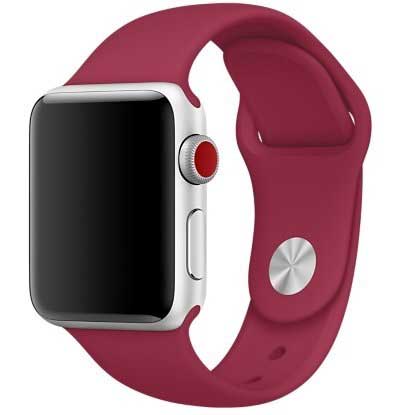 Cinturino sport per Apple Watch - rosa rossa