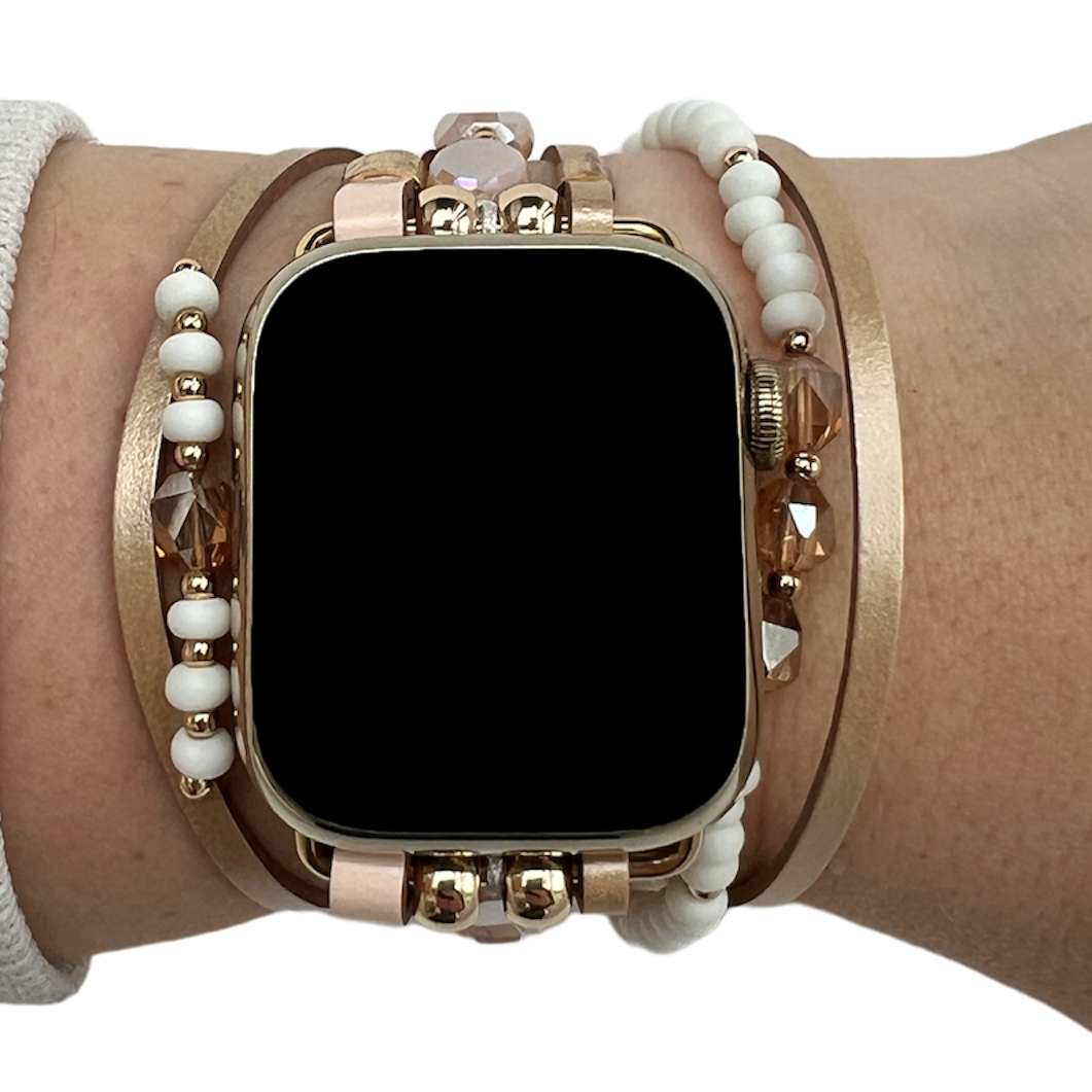 Cinturino gioielli Apple Watch – Mandy rosa