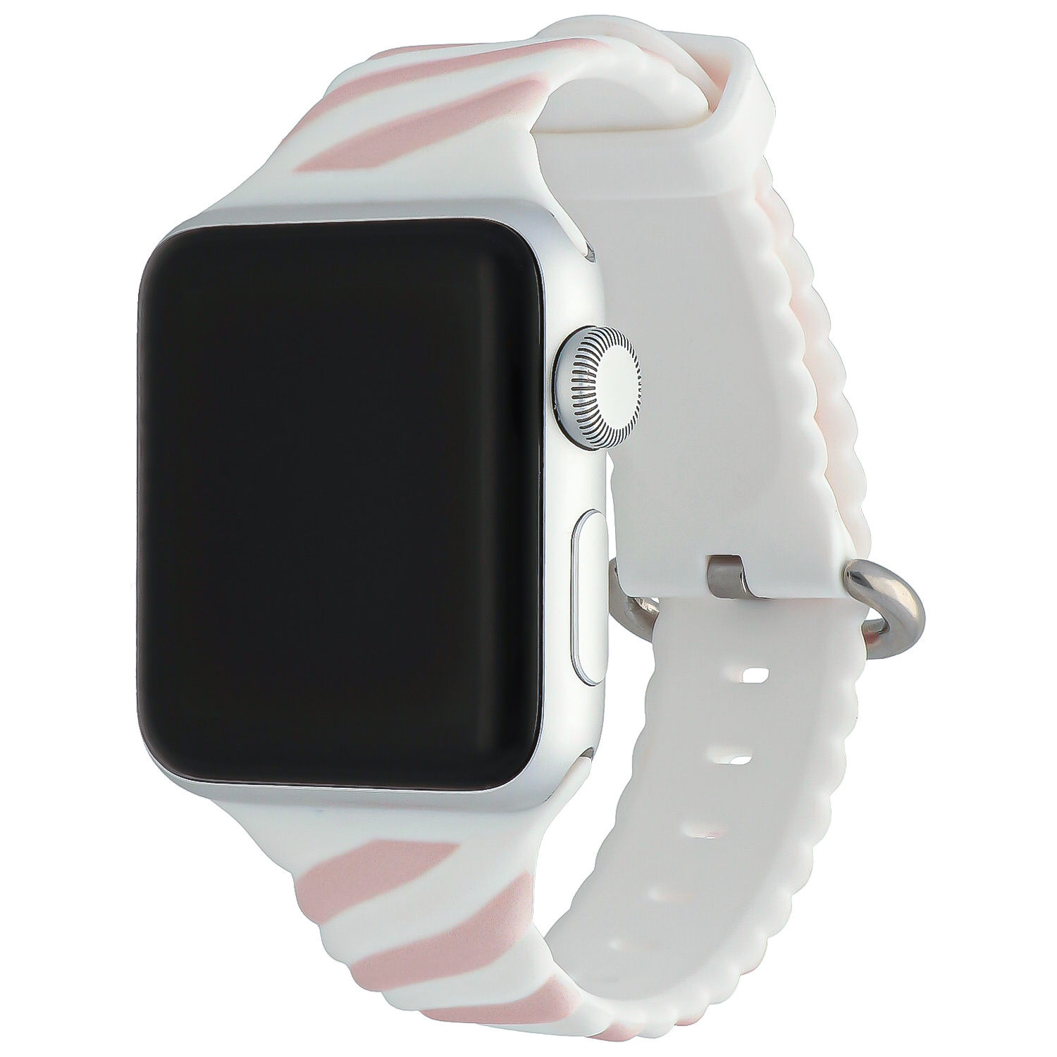 Cinturino sport swirl per Apple Watch bianco rosa