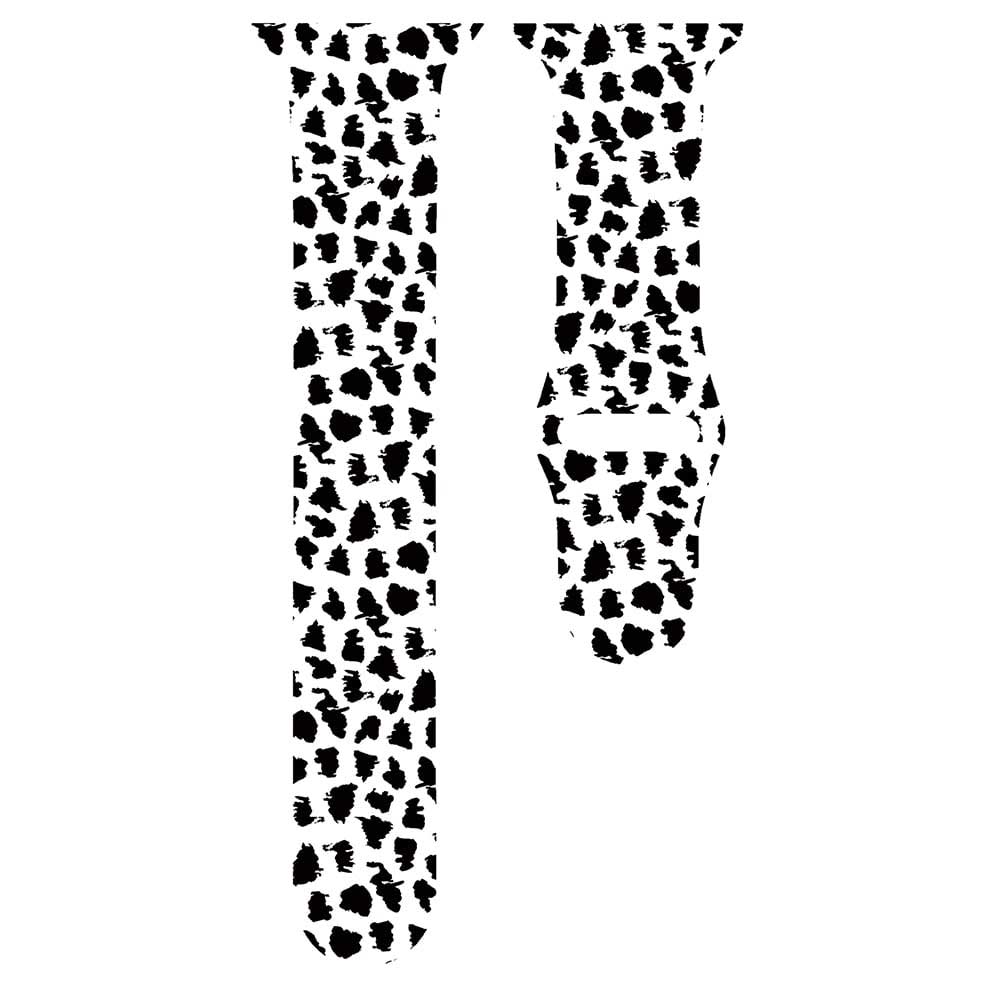 Cinturino sport con stampa per Apple Watch - leopardo bianco
