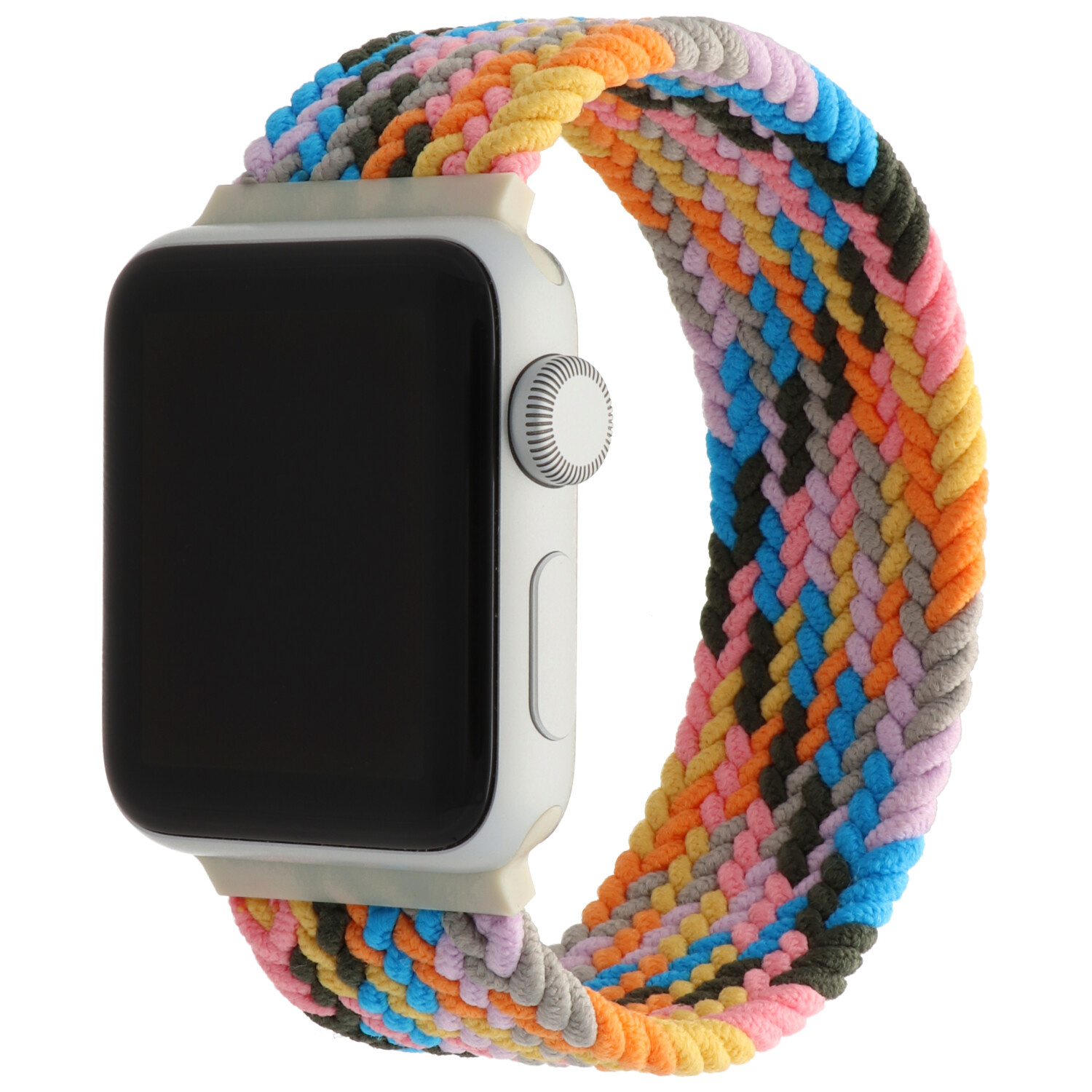 Cinturino Solo intrecciato in nylon per Apple Watch da solo - purple pulse