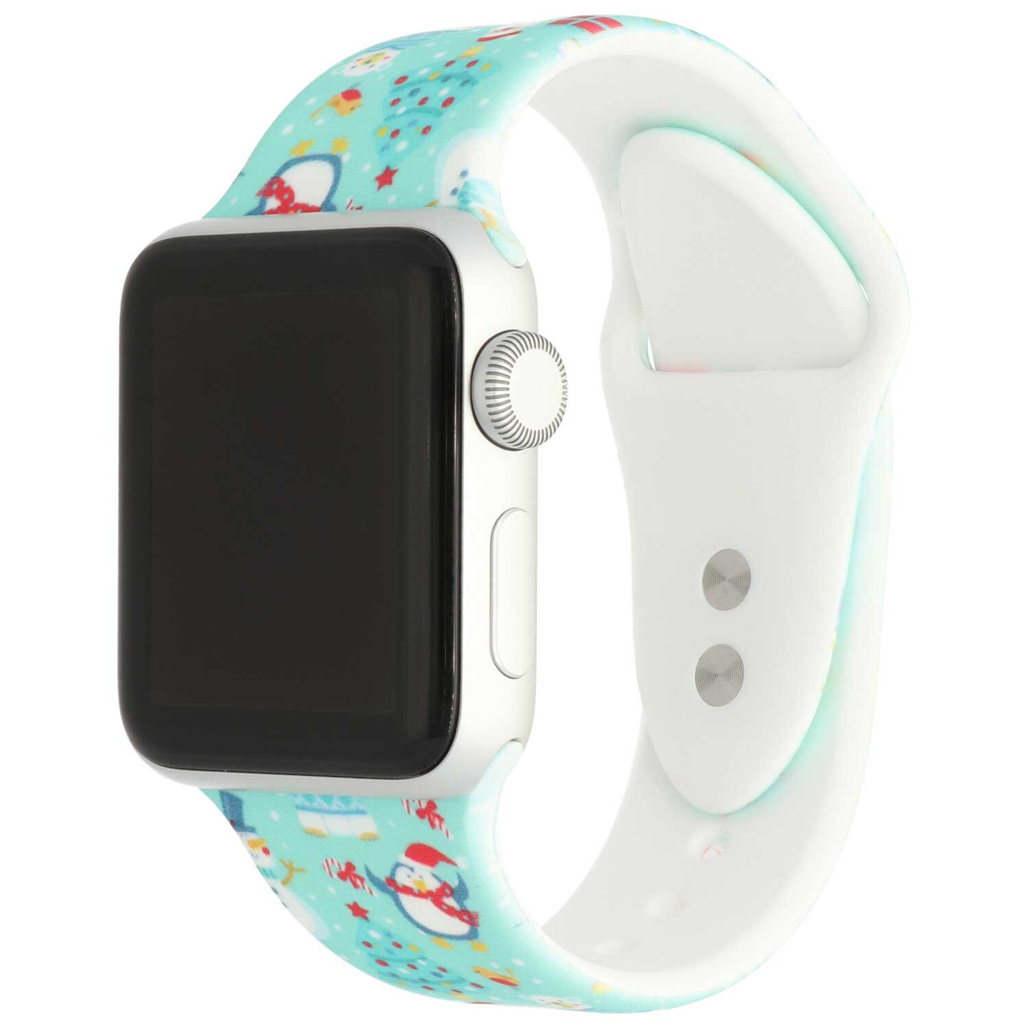 Cinturino sport con stampa per Apple Watch - Verde Natale