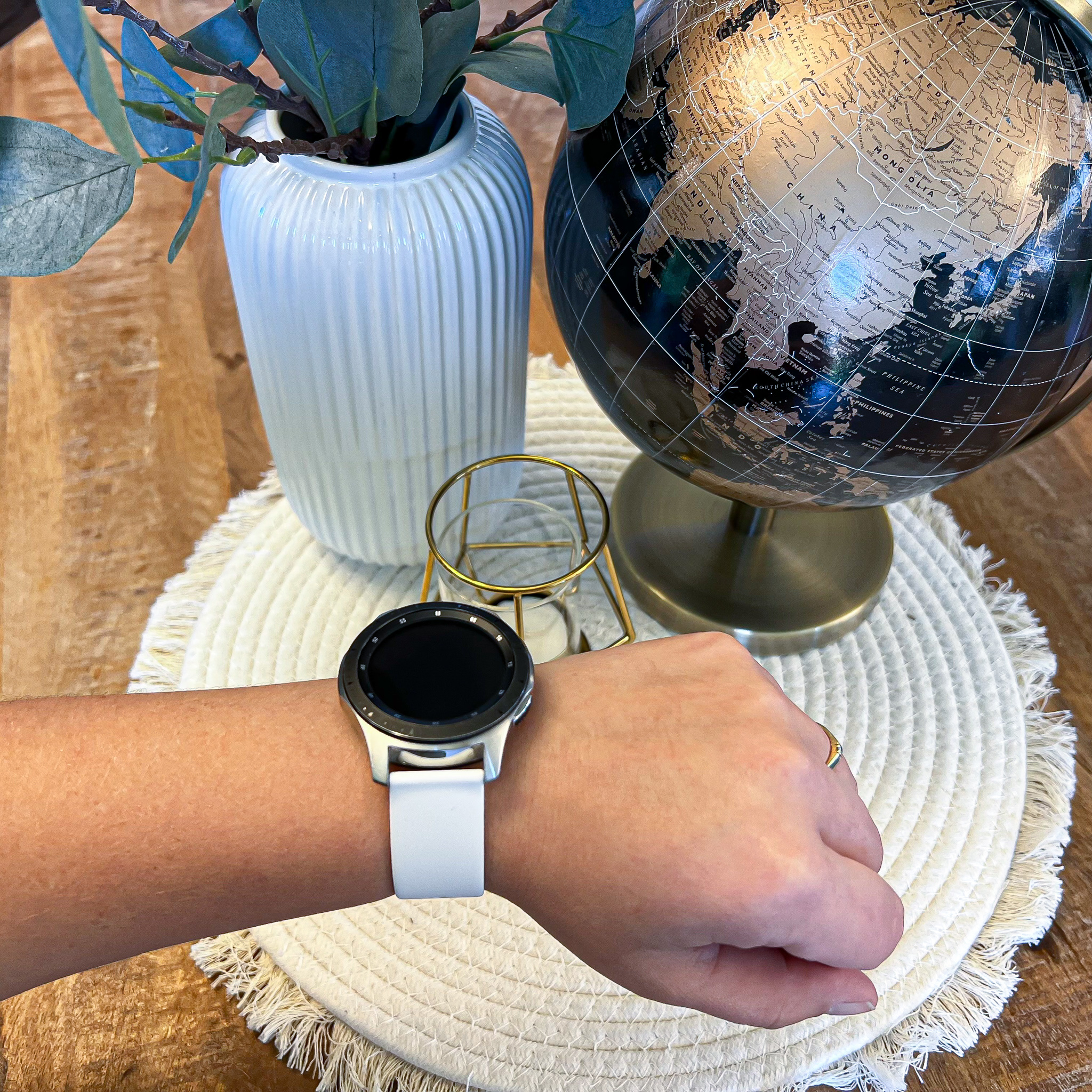 Cinturino sport in silicone per Samsung Galaxy Watch - bianco