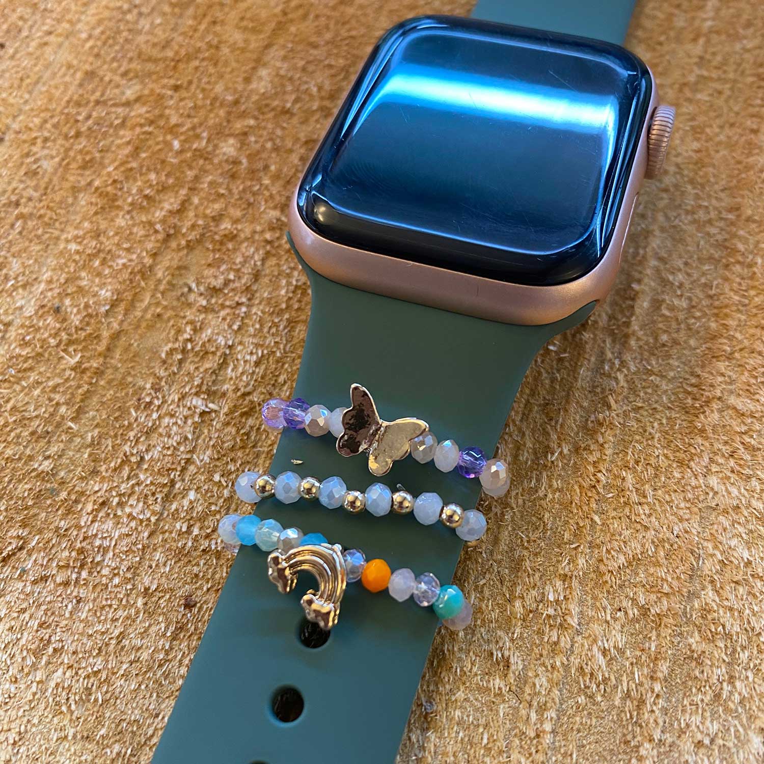Gioielli per Apple Watch - farfalla multicolore