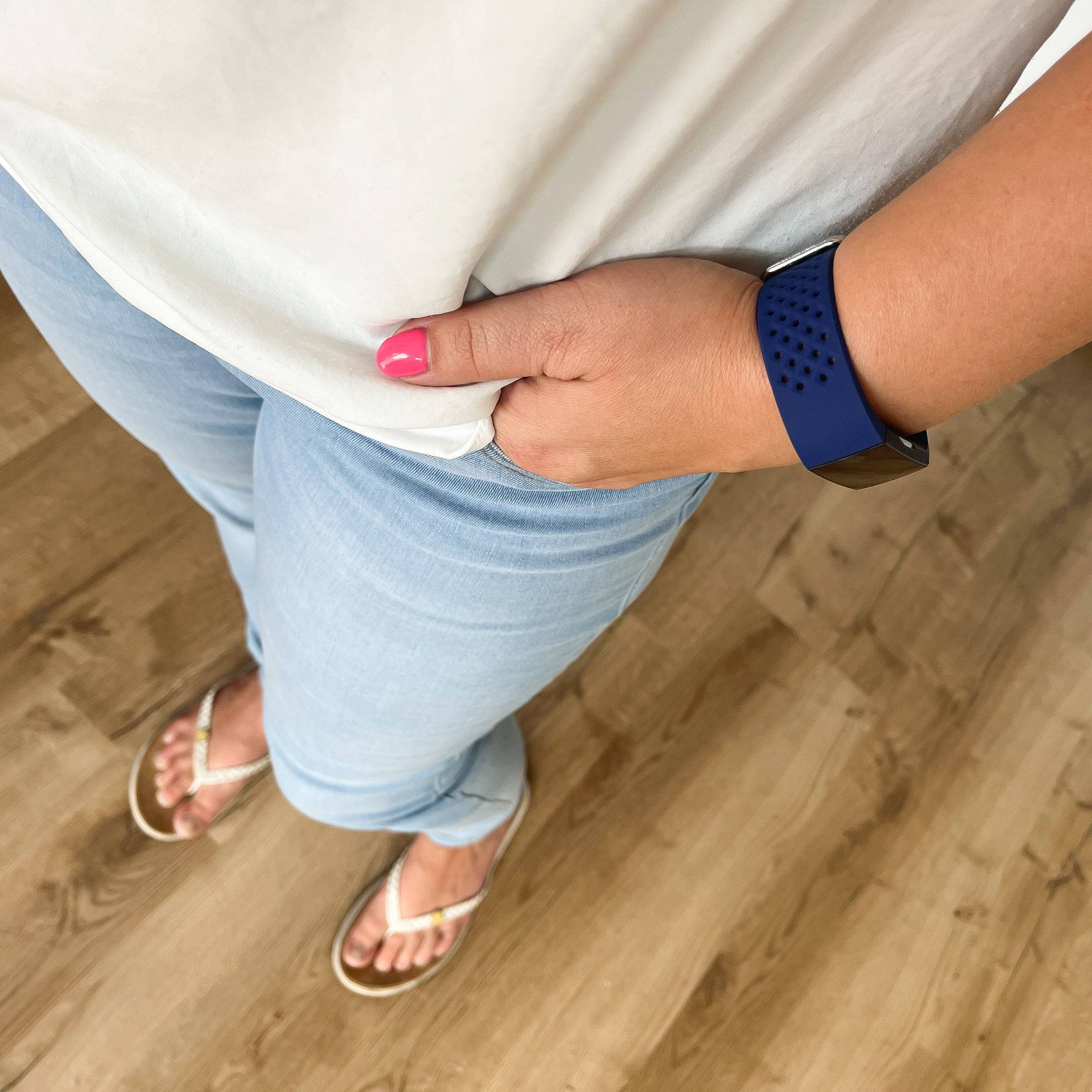 Cinturino sport point per Fitbit Charge 3 & 4 - blu scuro