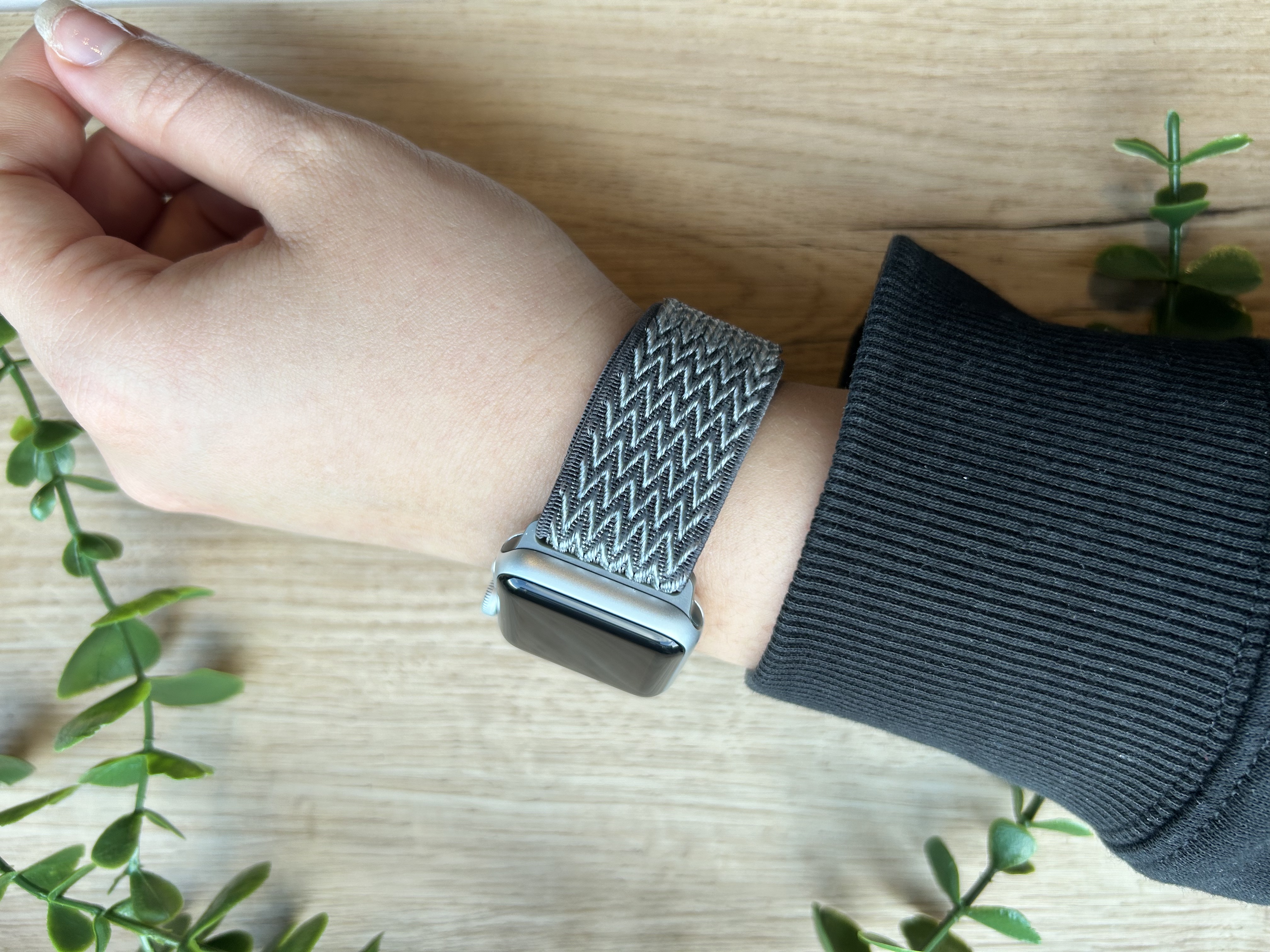Cinturino solista in nylon per Apple Watch - grigio tempesta