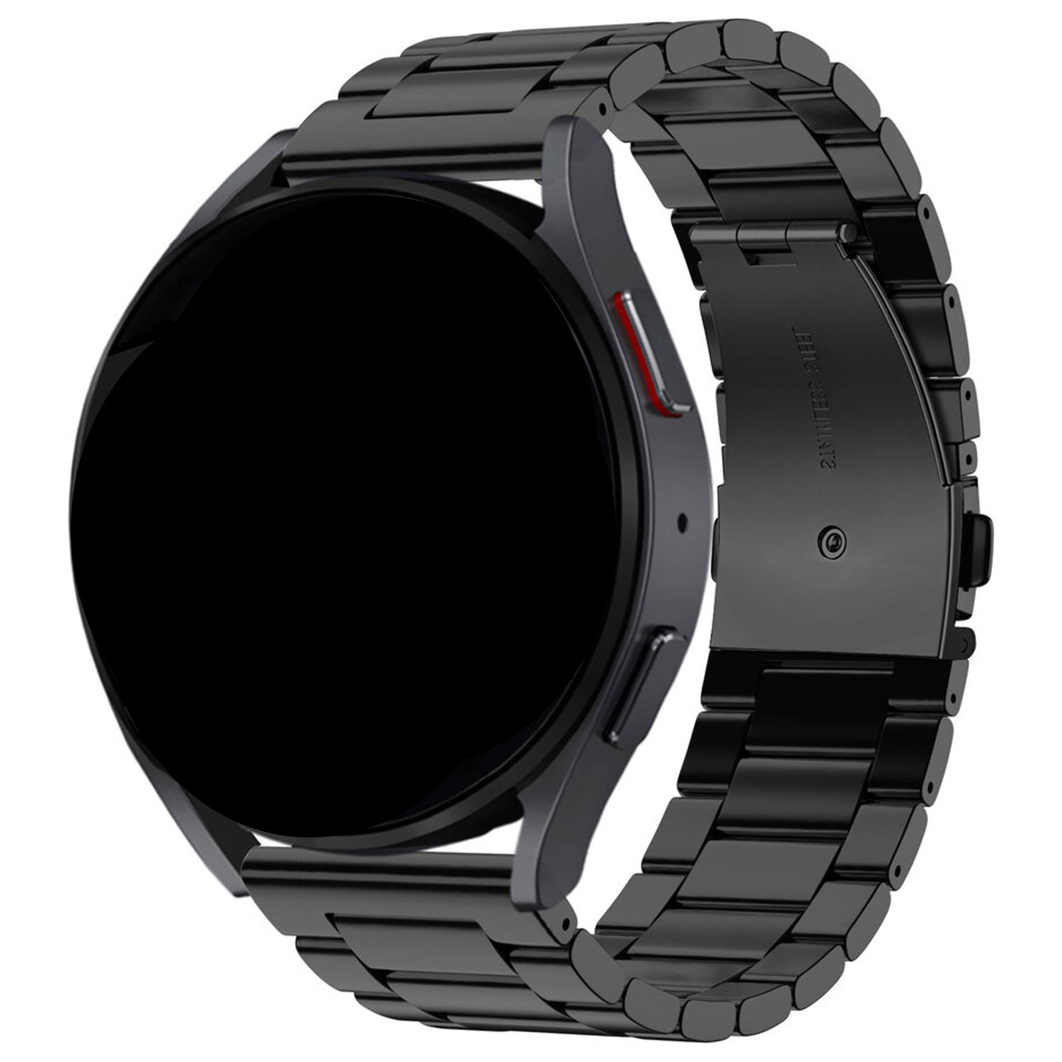  Cinturino a maglie in acciaio con perline per Samsung Galaxy Watch 4 Classic - nero