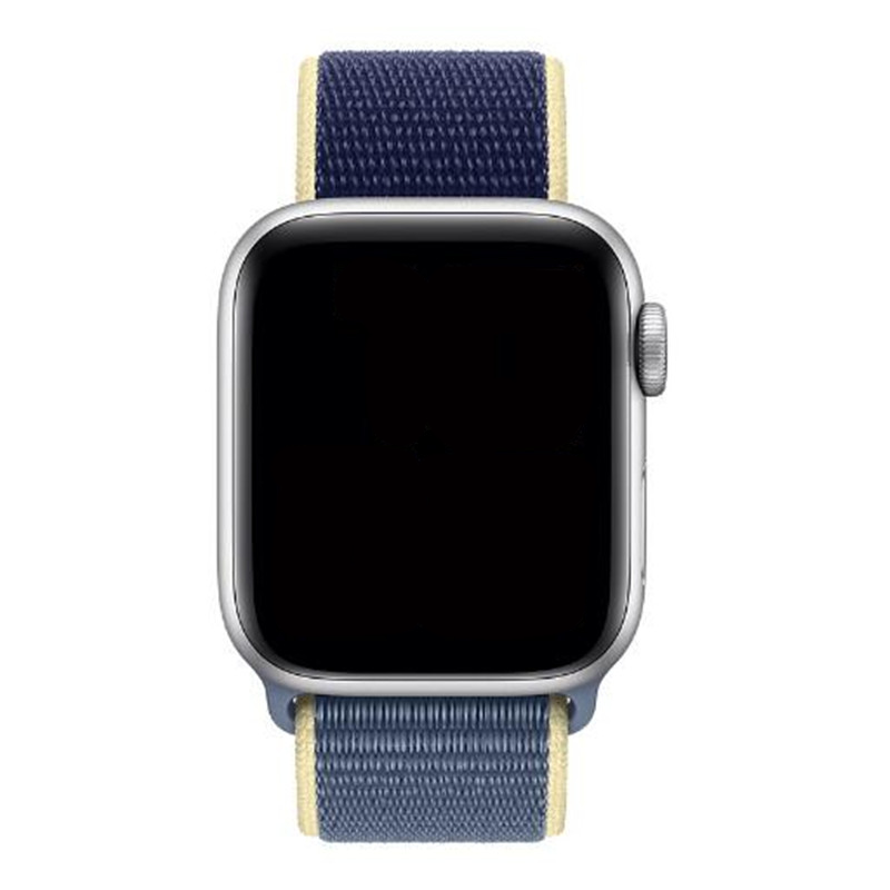 Cinturino nylon sport loop per Apple Watch - Blu Alaska