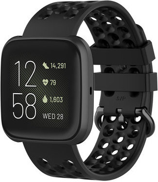 Cinturino sport point per Fitbit Versa - nero