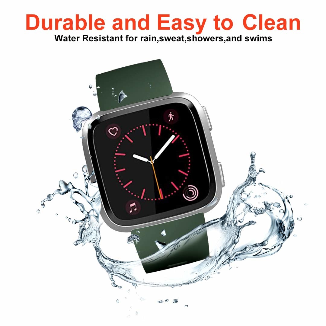 Cinturino sport per Fitbit Versa - verde militare